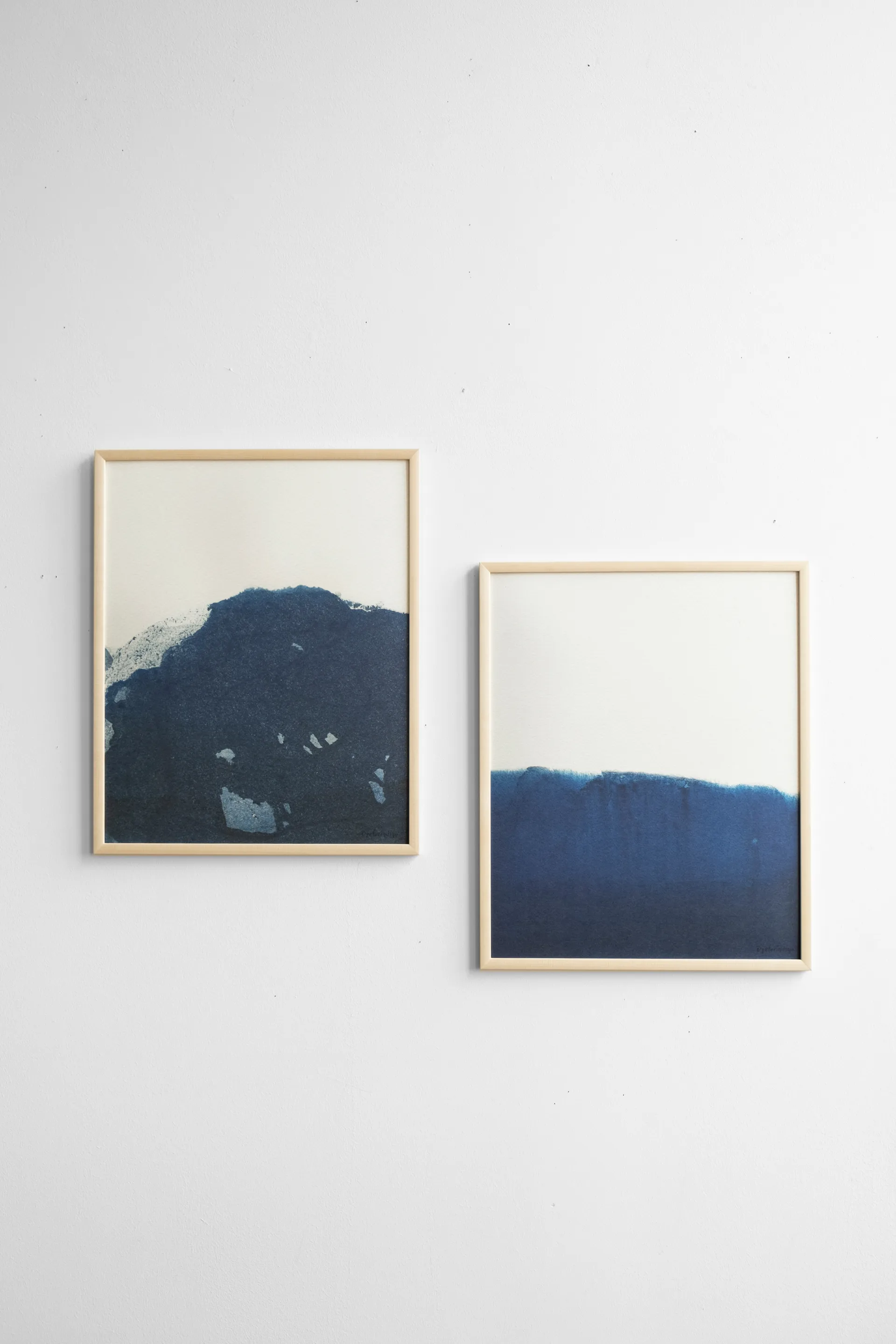 Dyeforindigo ocean 2 plakat 40x50 cm, Niebiesko-biały Fine Little Day