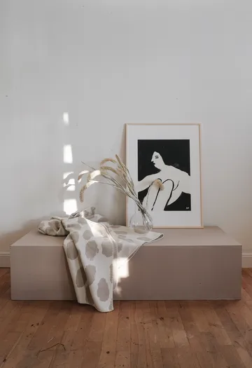 Filc Dots 140x180 cm - Beżowy - Fine Little Day