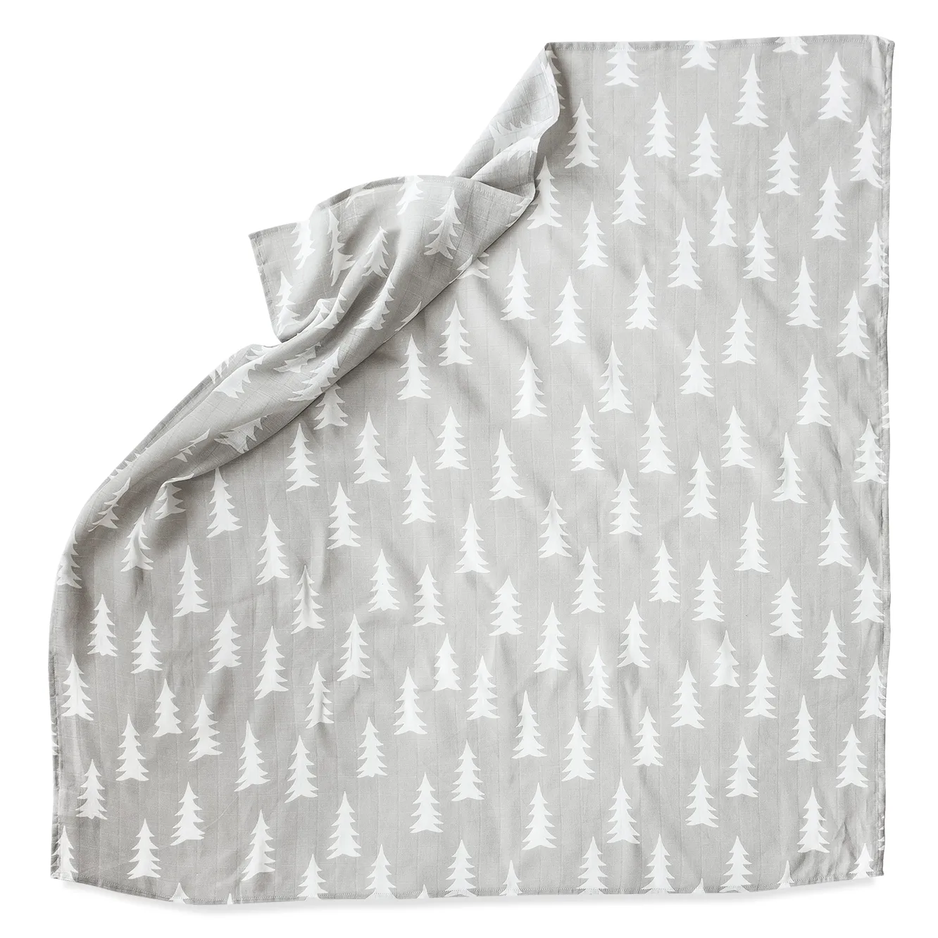 Filc Gran muślinowy 120x120 cm, Szaro-biały Fine Little Day