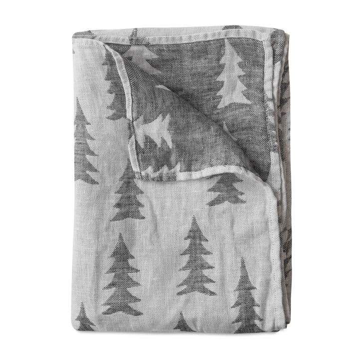Jodłowy tkany ręcznik żakardowy 90x139 cm - Czarny-biały - Fine Little Day