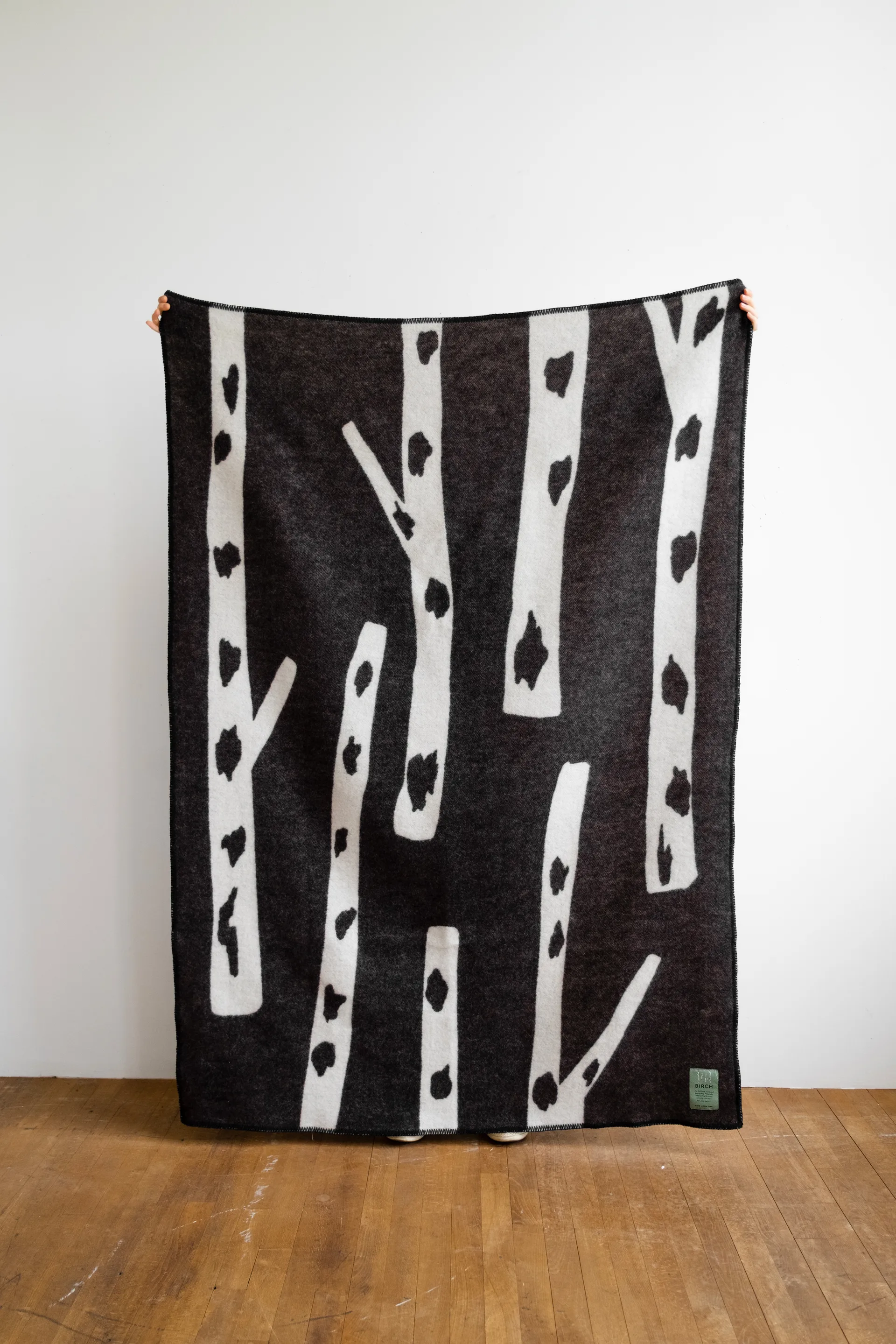 Koc Birch 130x180 cm, Black-white Fine Little Day