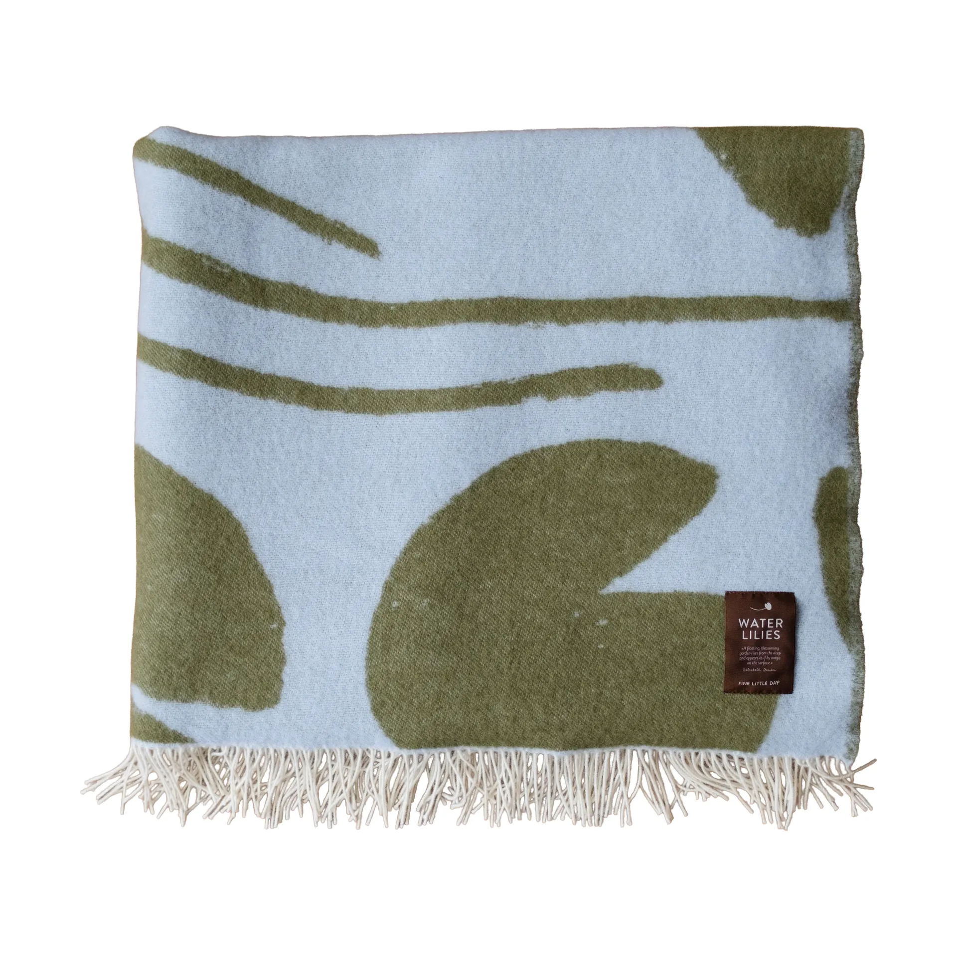 Koc Water lilies 130x220 cm, Blue-green Fine Little Day