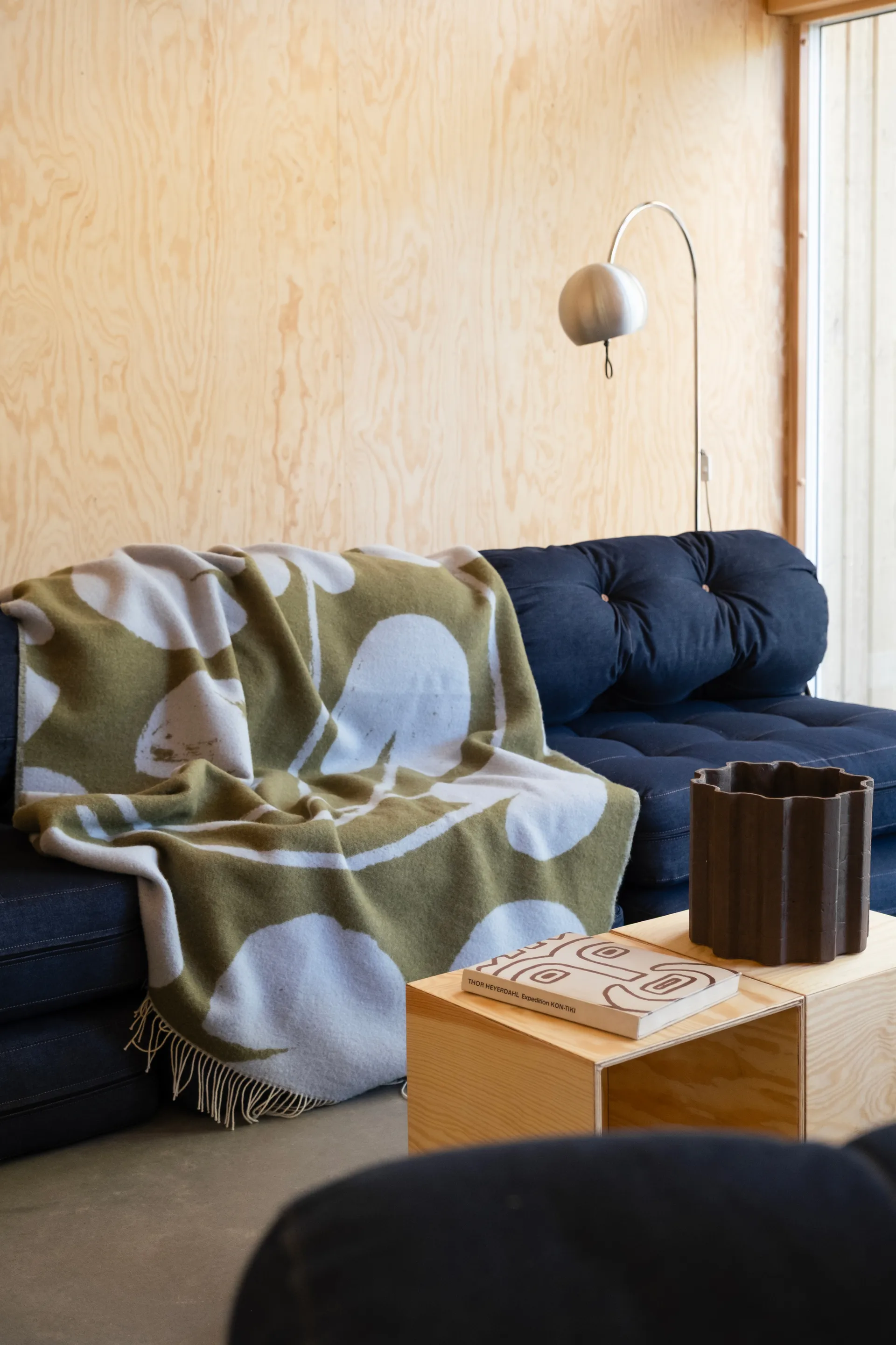 Koc Water lilies 130x220 cm, Blue-green Fine Little Day