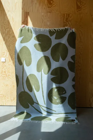 Koc Water lilies 130x220 cm - Blue-green - Fine Little Day