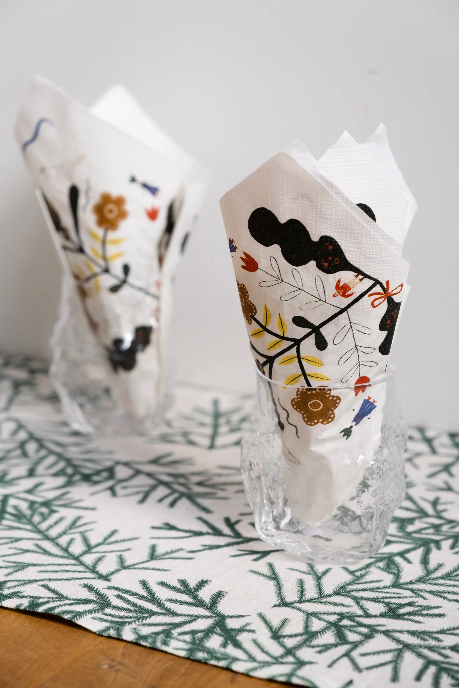 Kurbits serwetka 33x33 cm 25 szt, Biały-multi Fine Little Day