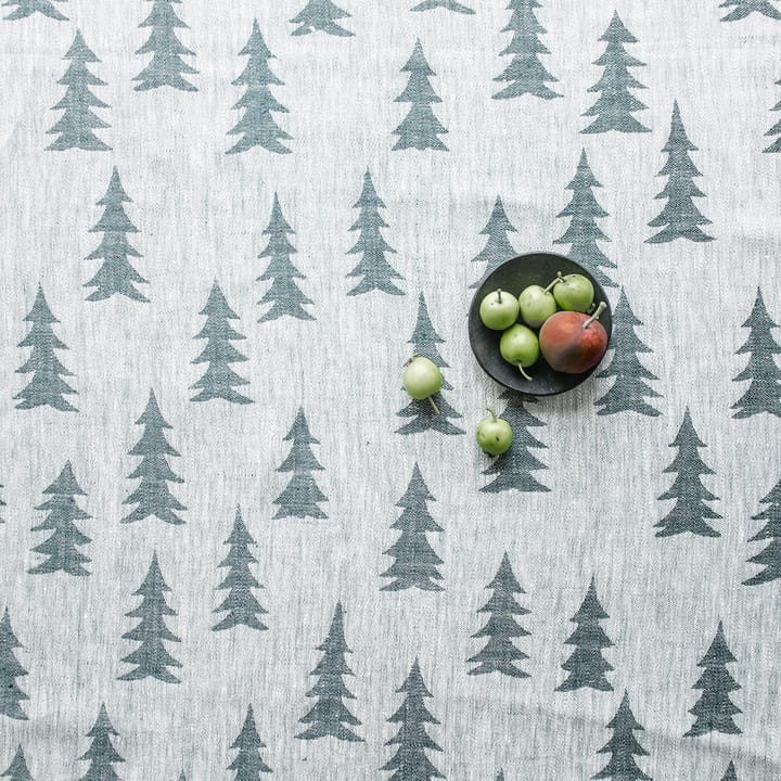 Obrus Gran żakardowy tkany 147x250 cm - Zielono-szary - Fine Little Day