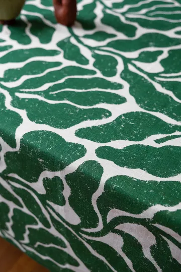 Obrus Leaves - Green, 149x250cm - Fine Little Day