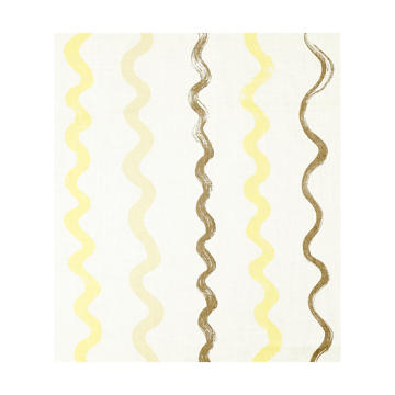 Obrus w paski 149x250 cm - White-yellow - Fine Little Day