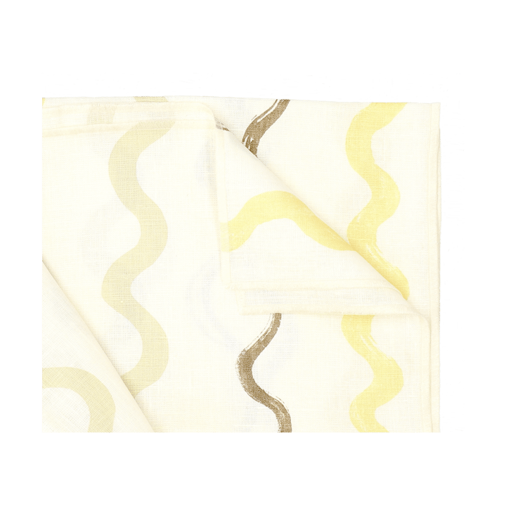 Obrus w paski 149x250 cm, White-yellow Fine Little Day