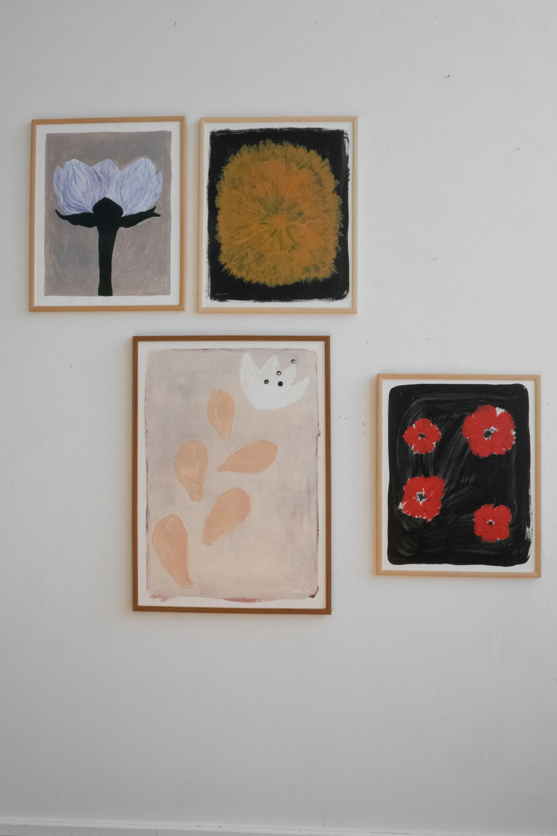 Plakat "Dandelion" 40x50 cm, Żółto-czarna Fine Little Day