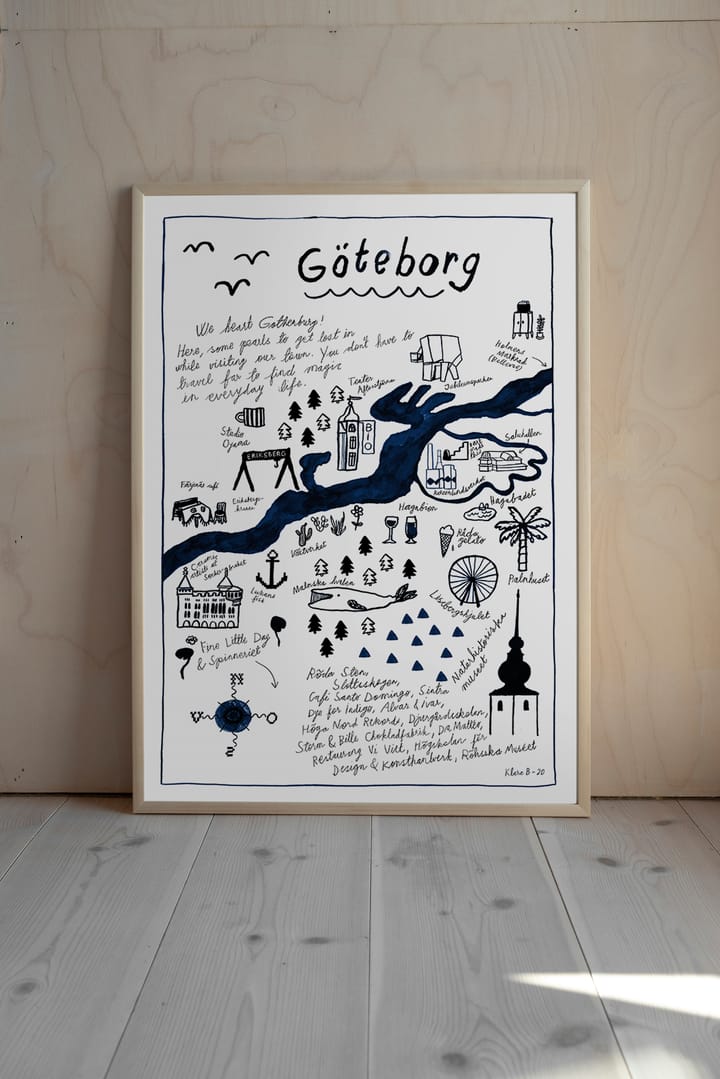 Plakat Göteborg - 50x70 cm - Fine Little Day