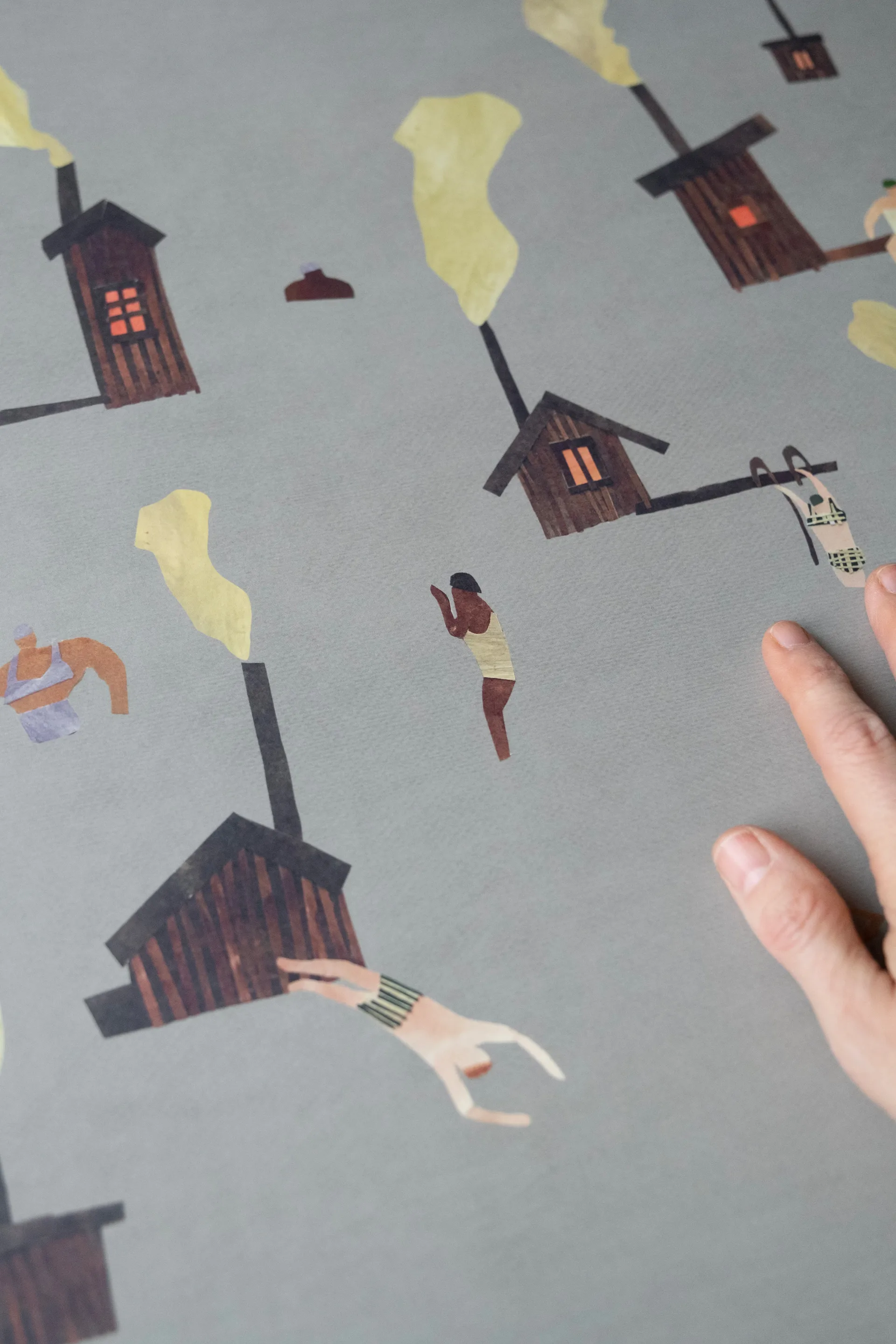 Plakat Sauna, 50x50 cm Fine Little Day