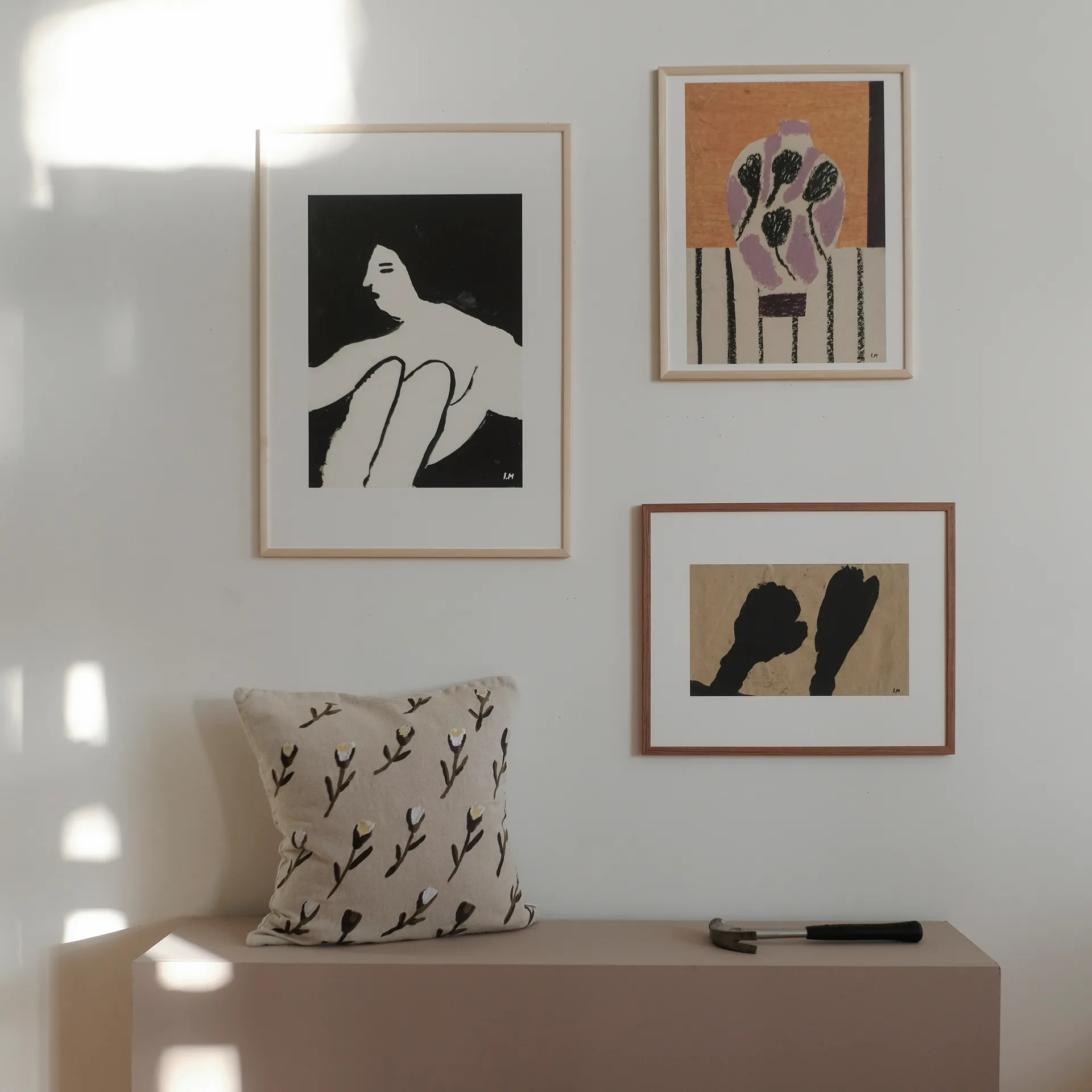 Plakat Storm 40x50 cm, Biały Fine Little Day