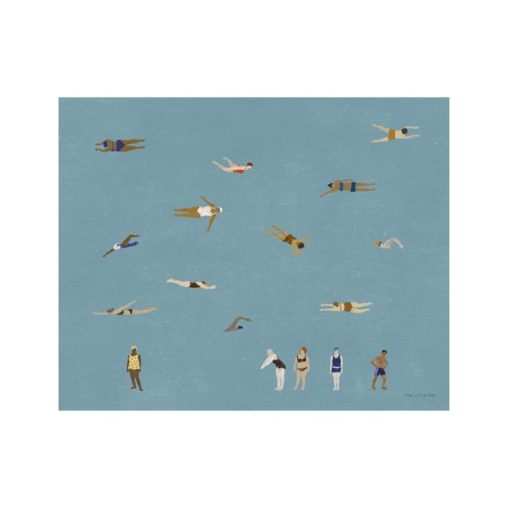 Plakat Swimmers - 40x50 cm - Fine Little Day