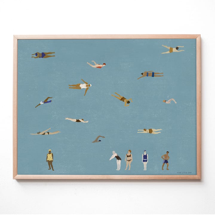 Plakat Swimmers - 40x50 cm - Fine Little Day