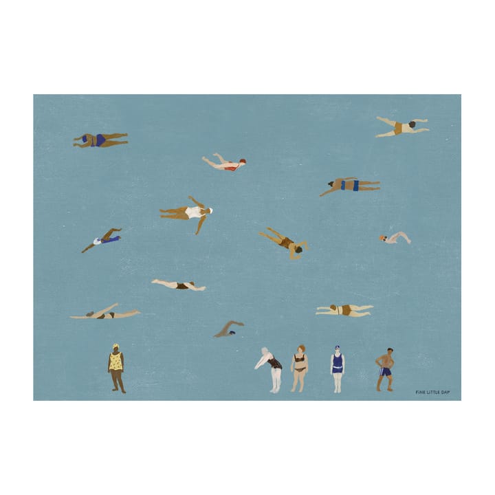 Plakat Swimmers - 50x70 cm - Fine Little Day