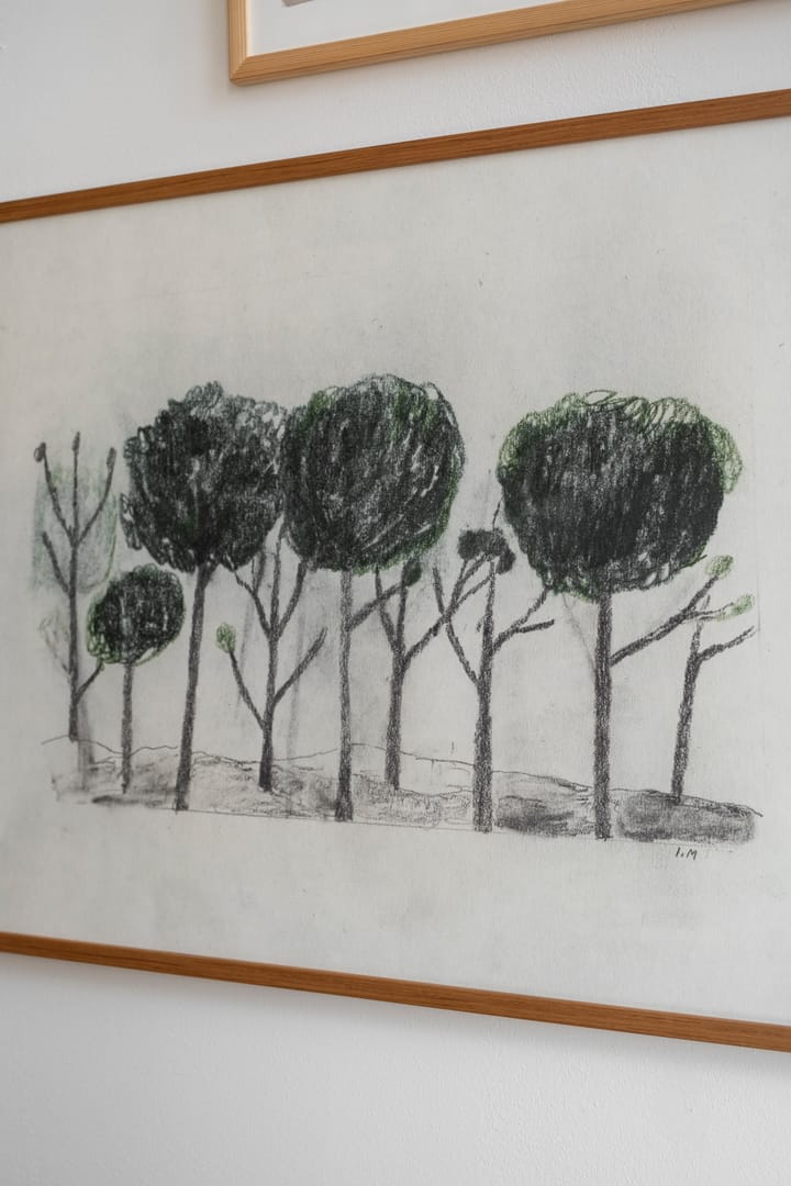 Plakat Trees 50x70 cm, Czarny - biały Fine Little Day