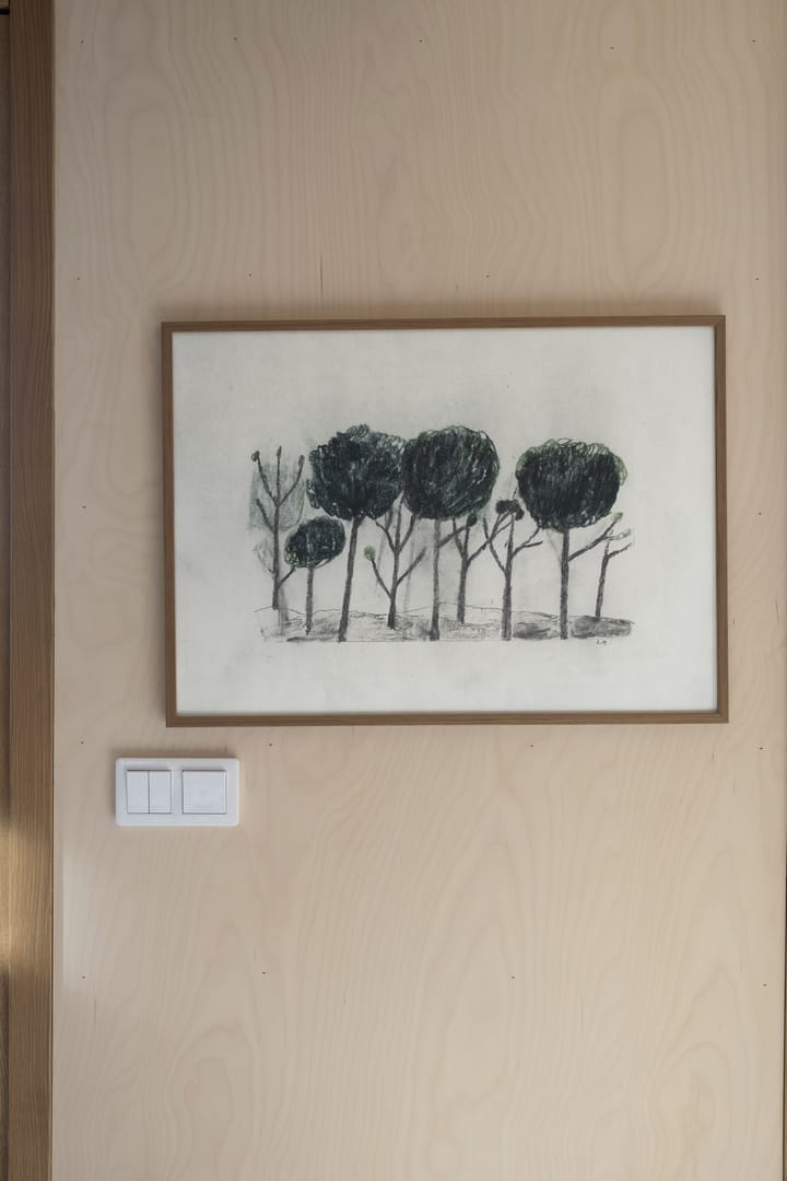 Plakat Trees 50x70 cm - Czarny - biały - Fine Little Day