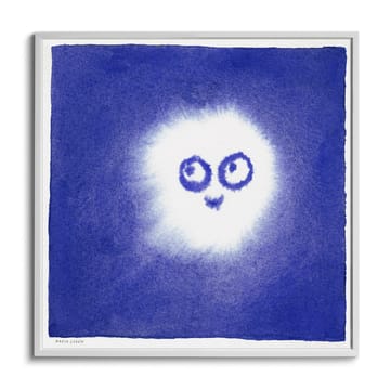 Plakat Tufs 50x50 cm - Niebiesko-biały - Fine Little Day