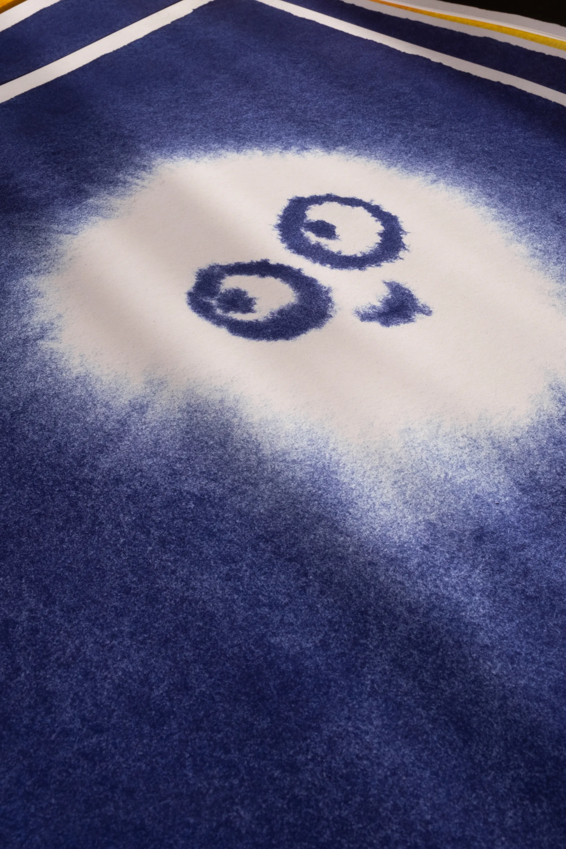 Plakat Tufs 50x50 cm, Niebiesko-biały Fine Little Day