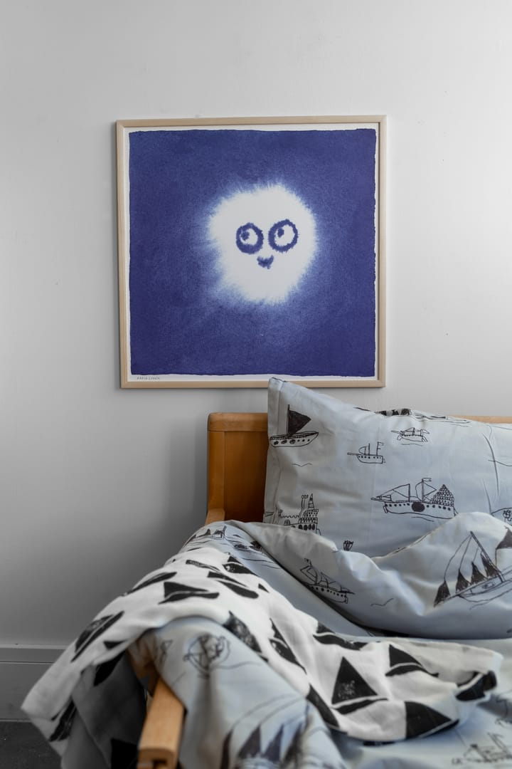 Plakat Tufs 50x50 cm, Niebiesko-biały Fine Little Day