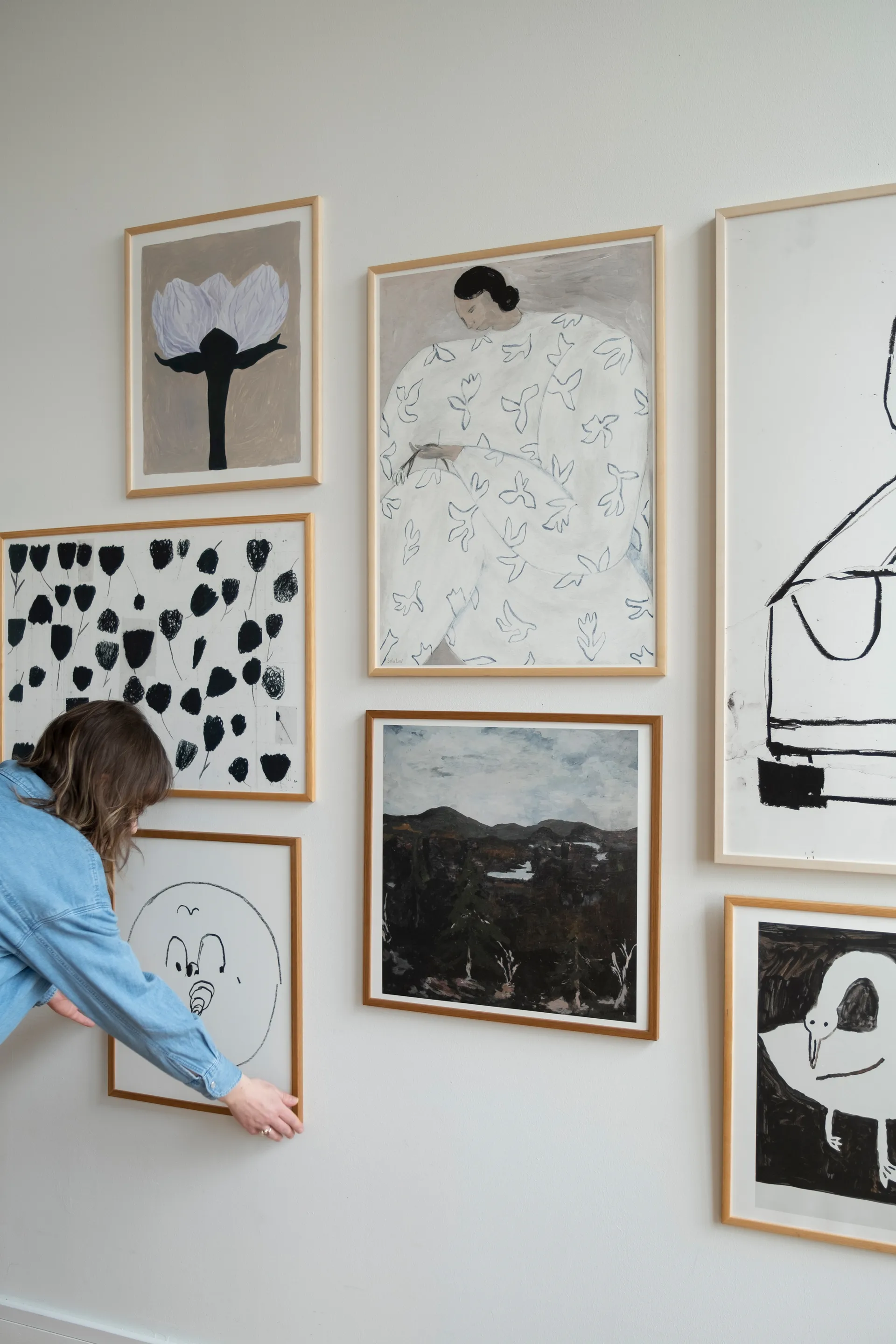 Plakat White Flower 50x70 cm, Nude Fine Little Day