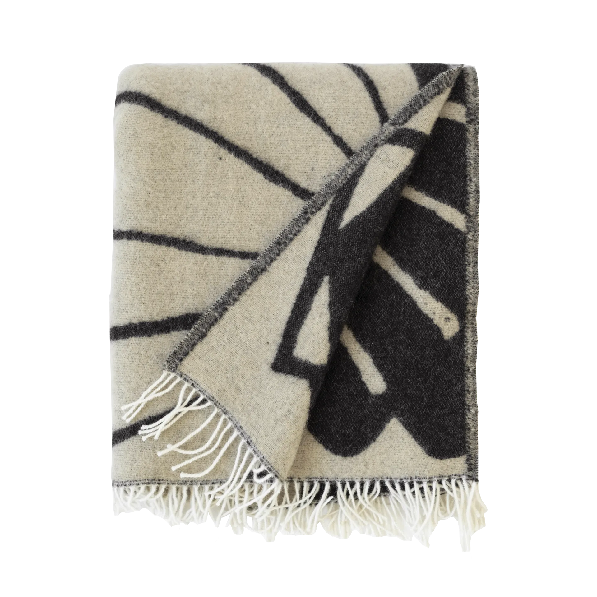 Pled Snäcka 130x190 cm, Coal-Beige Fine Little Day