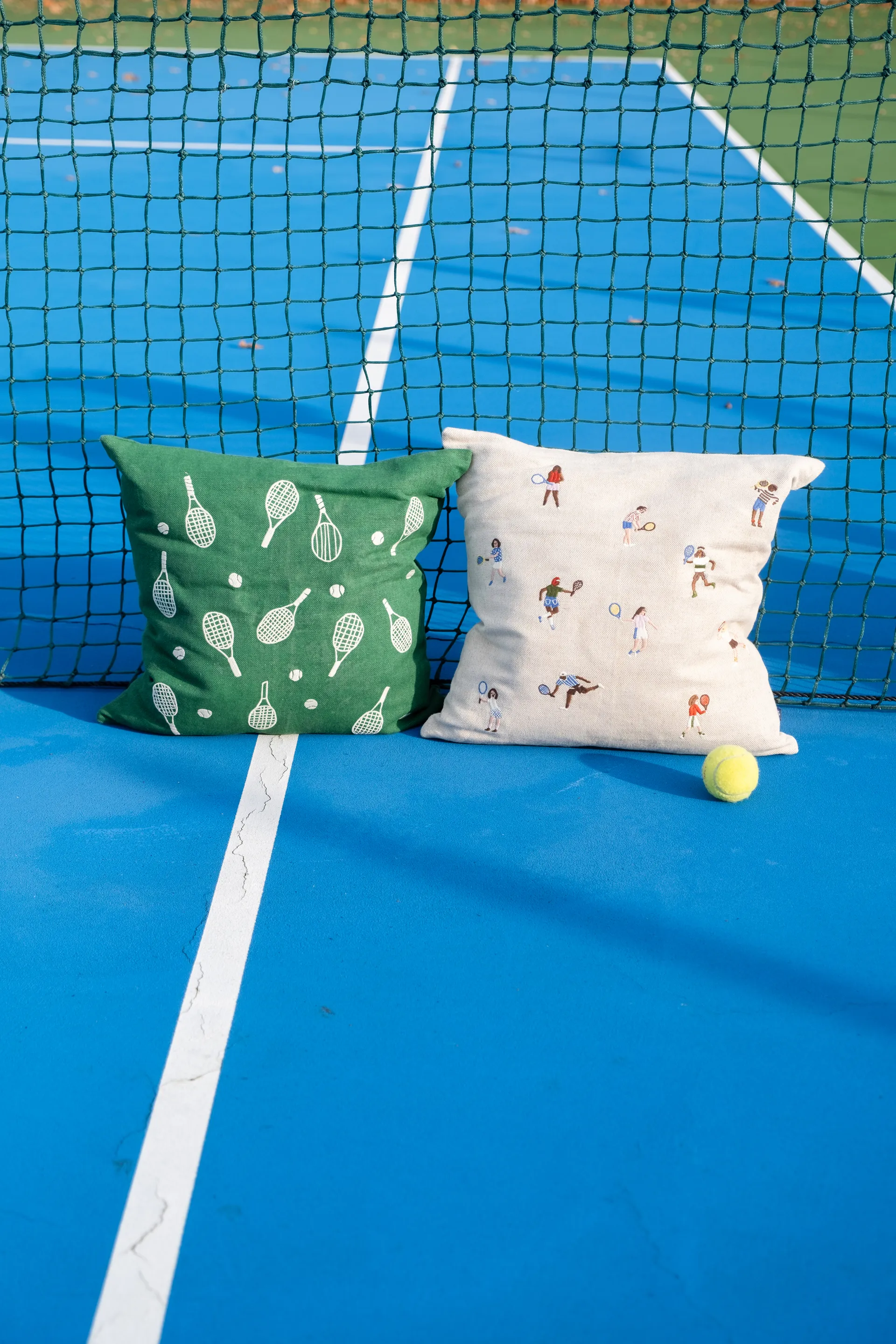 Pokrowiec na poduszkę Tennisracket 48x48 cm, Green Fine Little Day
