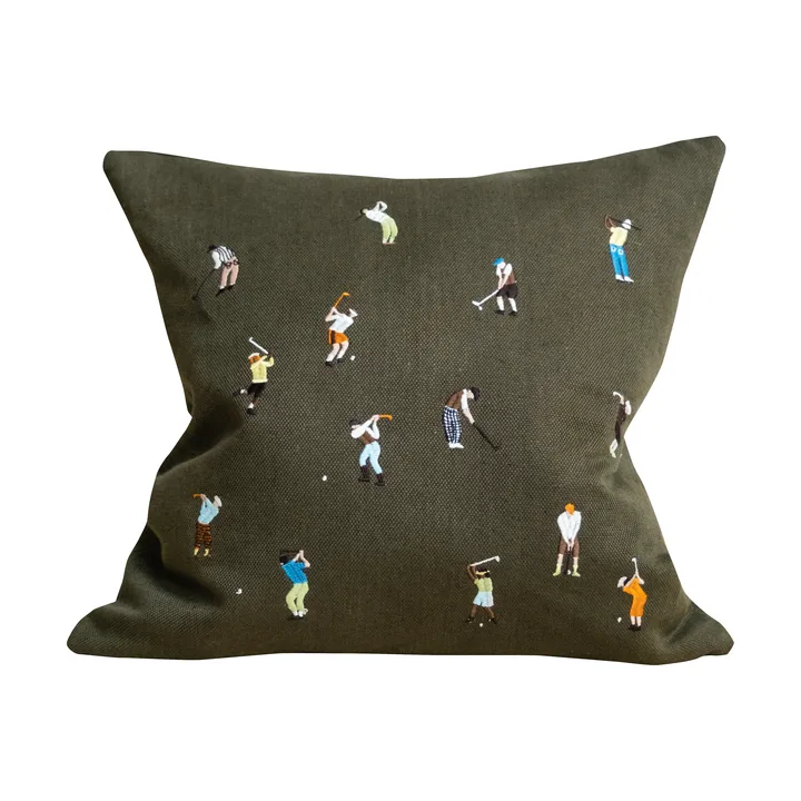 Poszewka na poduszkę Golfers 48x48 cm - Green - Fine Little Day