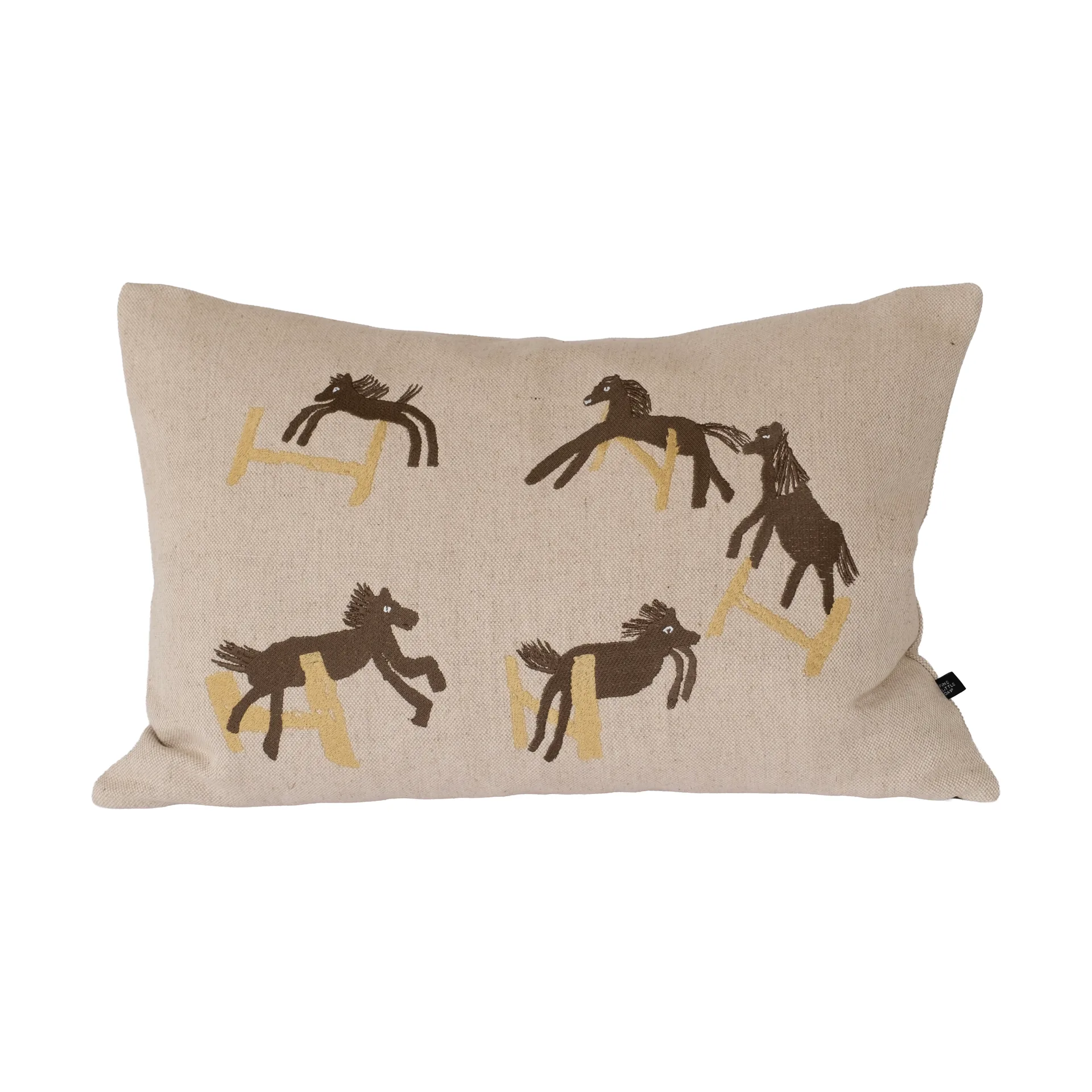 Poszewka na poduszkę Jumping horse 38x58 cm, Natur Fine Little Day