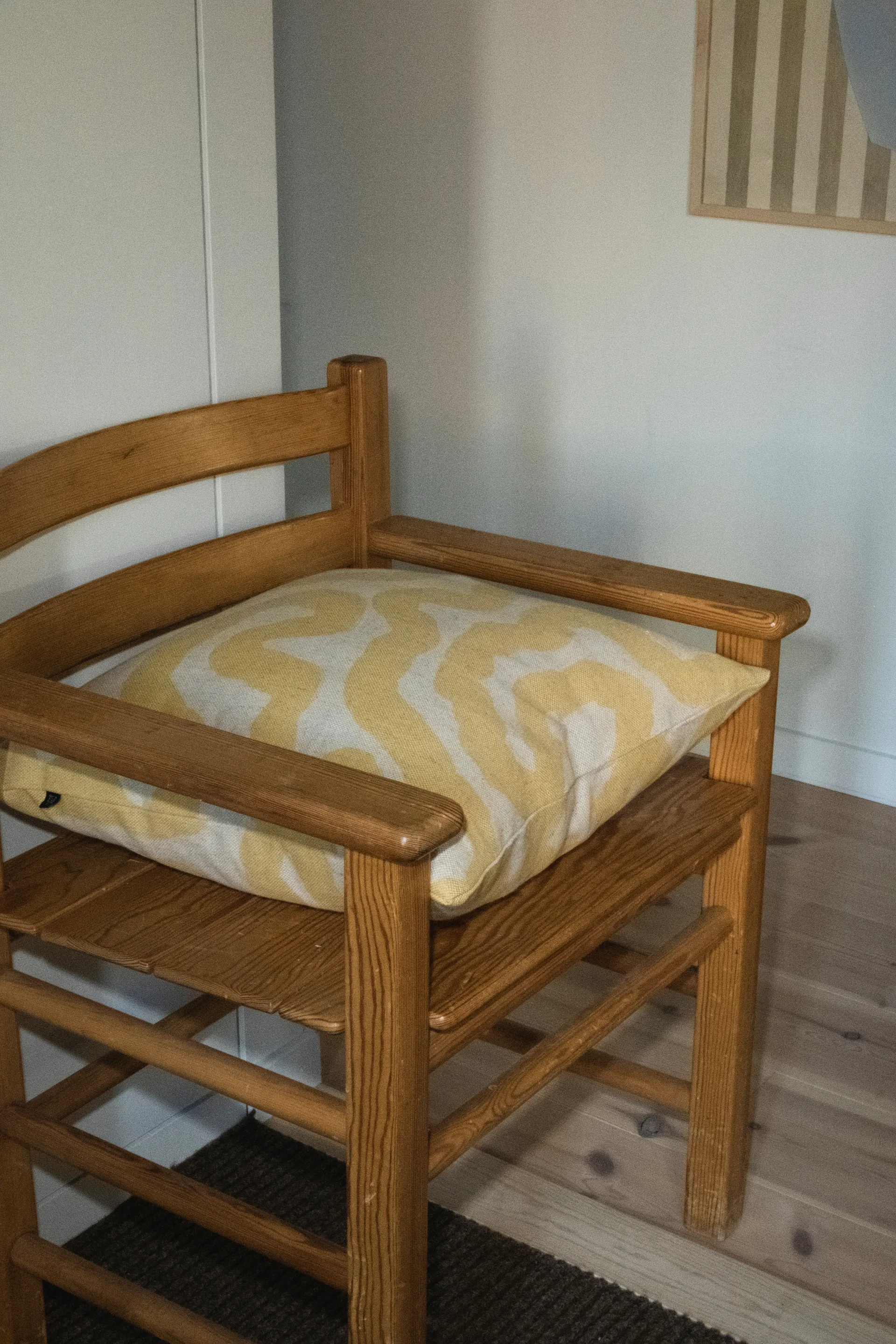 Poszewka na poduszkę Spår 48x48 cm, Żółty Fine Little Day