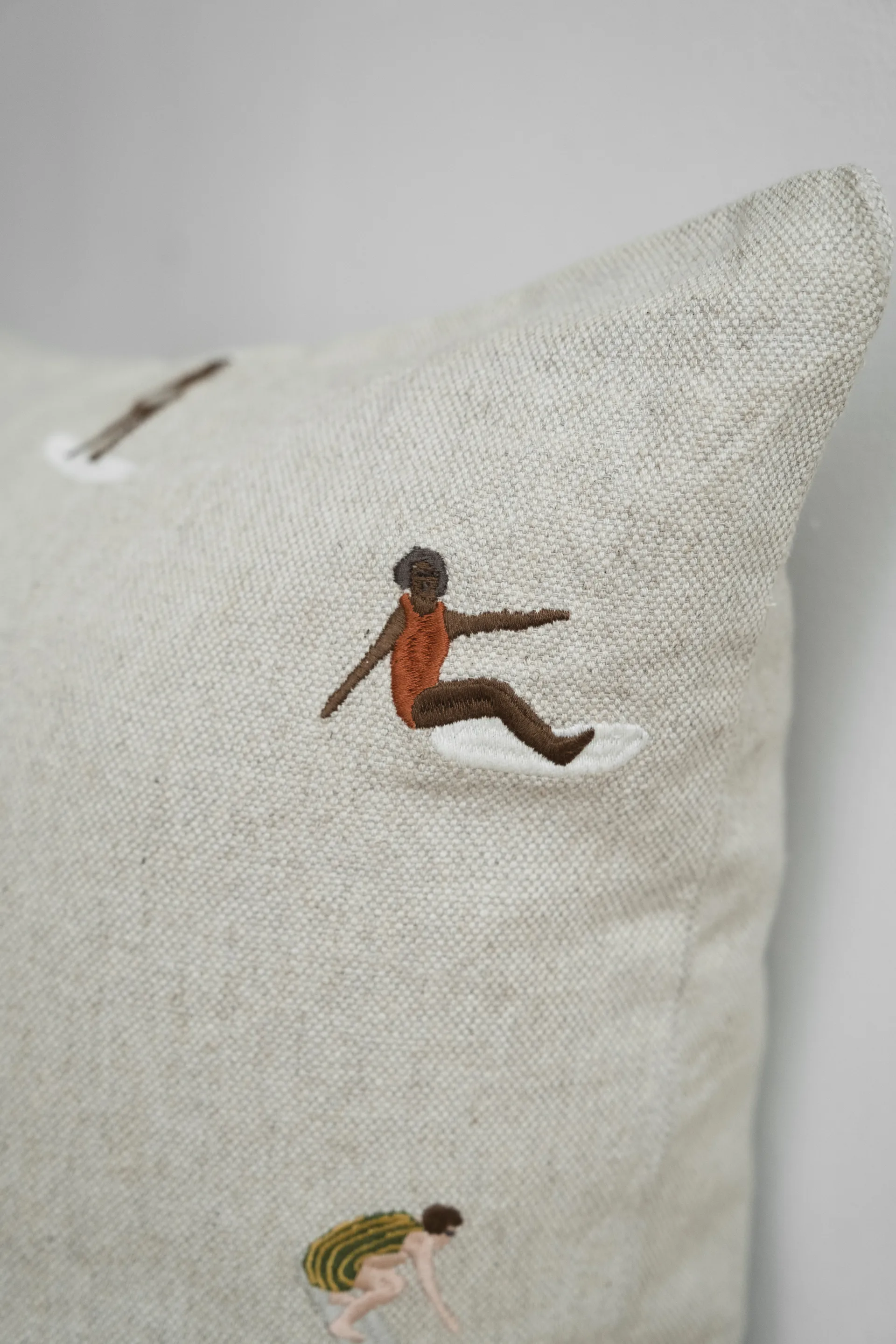 Poszewka na poduszkę Surfers 48x48 cm, Naturalny Fine Little Day