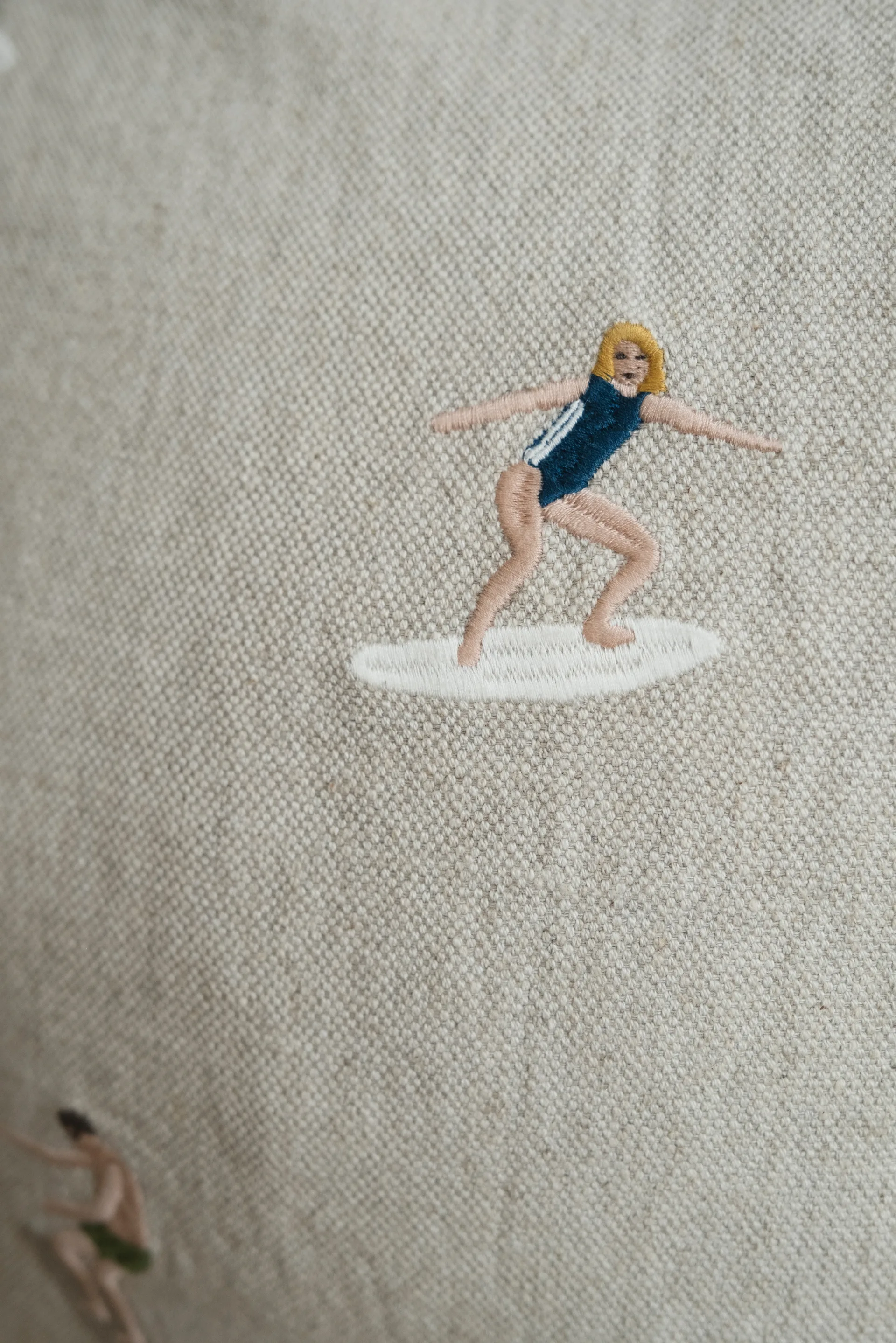 Poszewka na poduszkę Surfers 48x48 cm, Naturalny Fine Little Day