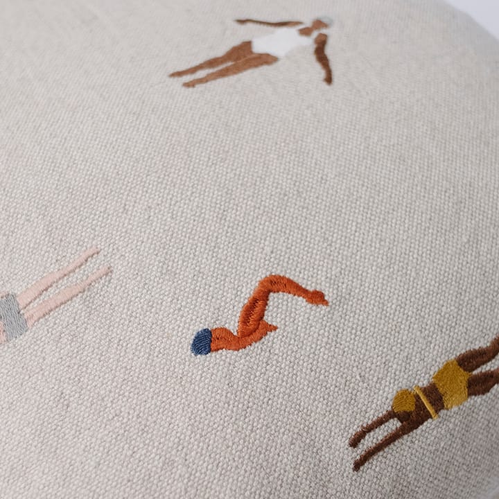 Poszewka na poduszkę Swimmers 48x48 cm, Beż Fine Little Day