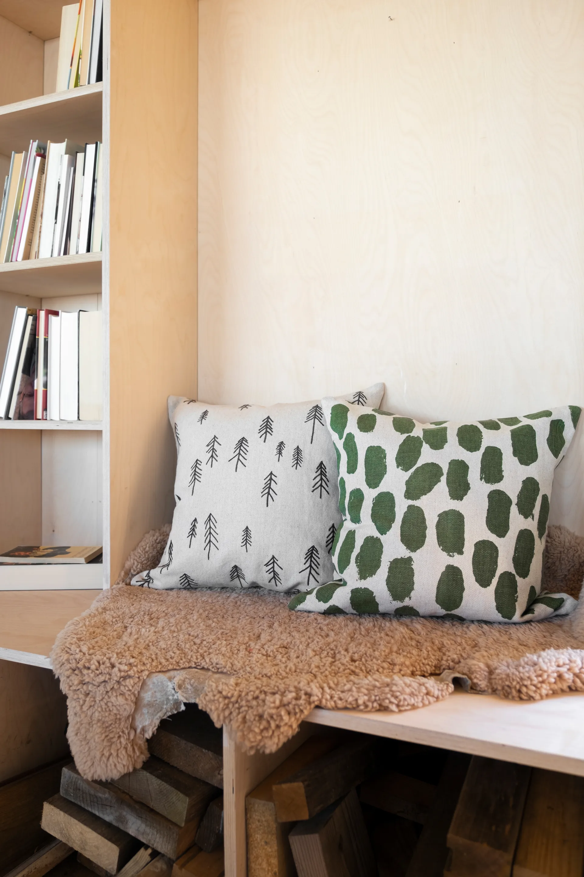 Poszewka na poduszkę Tall 48x48 cm, Brąz-natural Fine Little Day