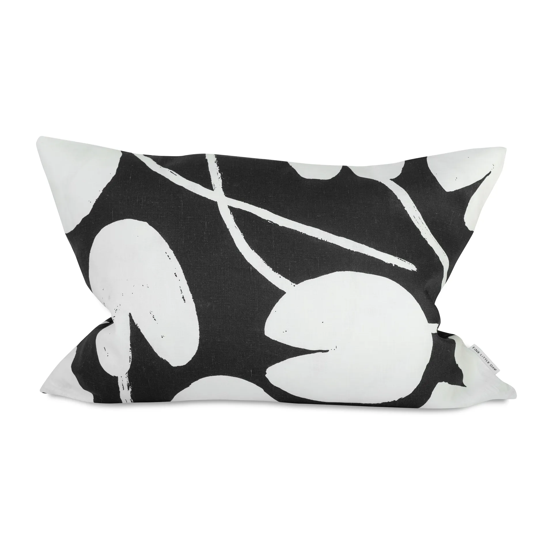 Poszewka na poduszkę Water lilies 48x68 cm, Północny błękit-biały Fine Little Day