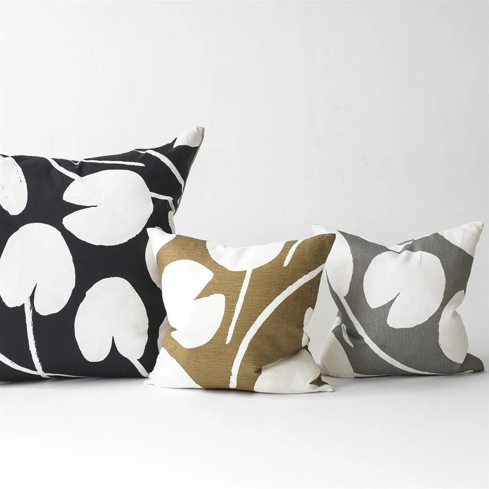 Poszewka na poduszkę Water lilies, żółto-biały Fine Little Day