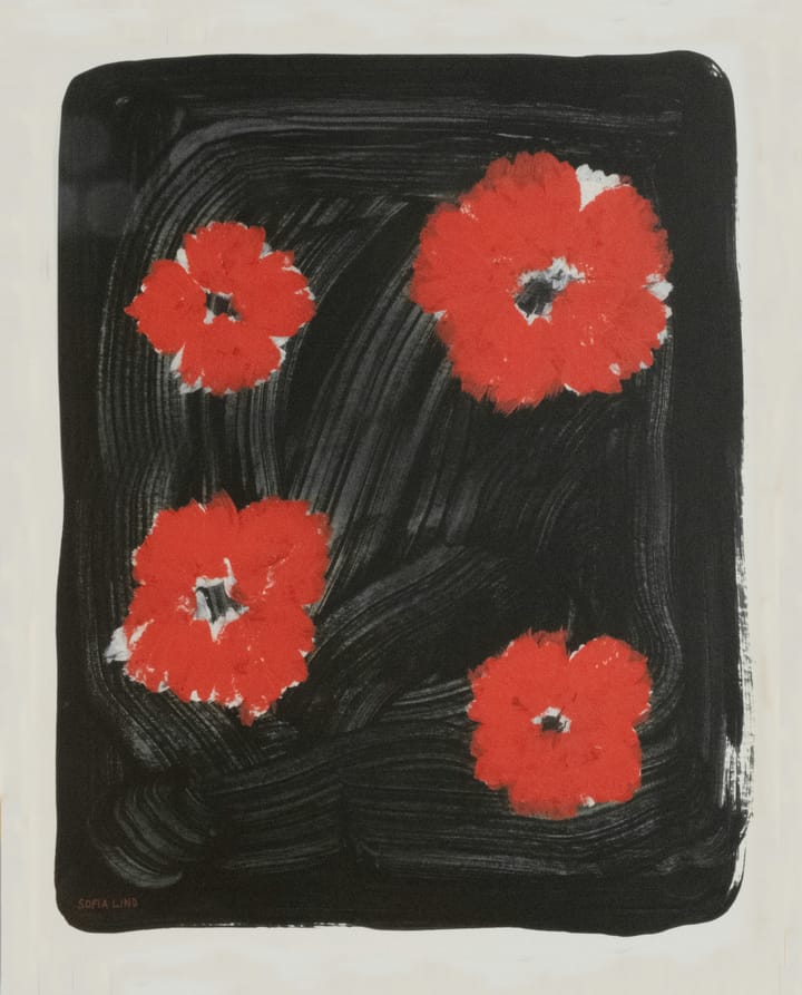 Scarlet pimpernel plakat 40x50 cm, Czerwono-czarna Fine Little Day
