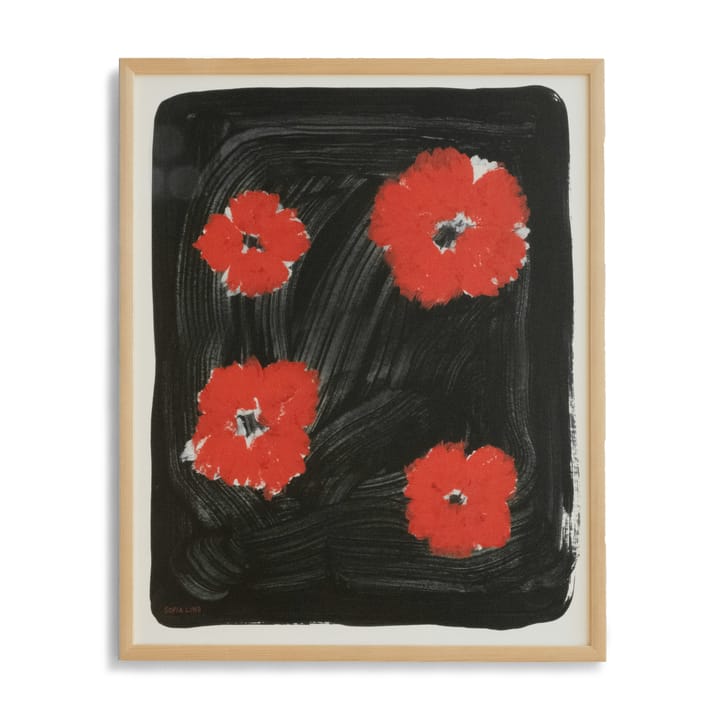 Scarlet pimpernel plakat 40x50 cm, Czerwono-czarna Fine Little Day