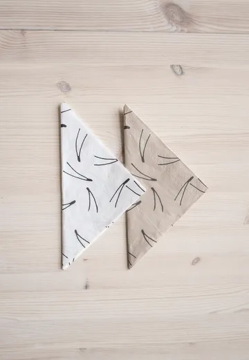 Serwetka Barr 33x33 cm 25-pak - Naturalny - Fine Little Day