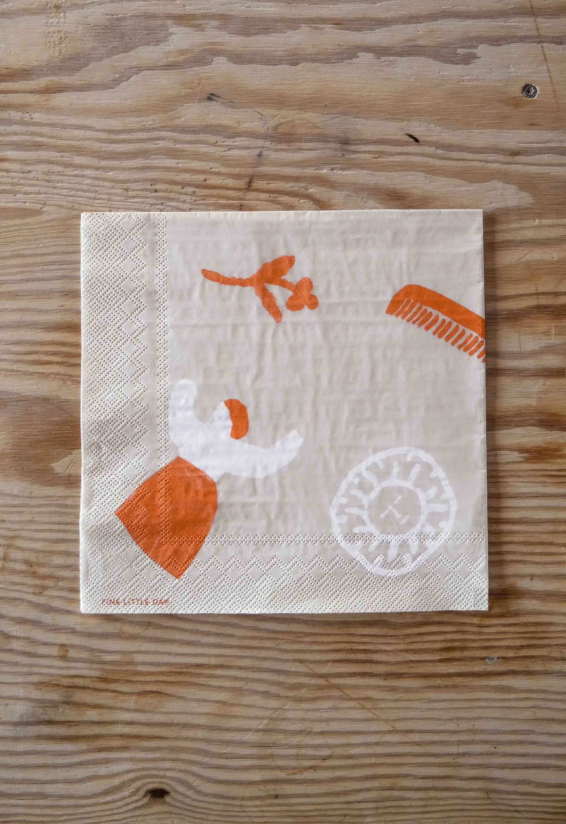 Serwetki Figures 20 szt., Beige-red Fine Little Day