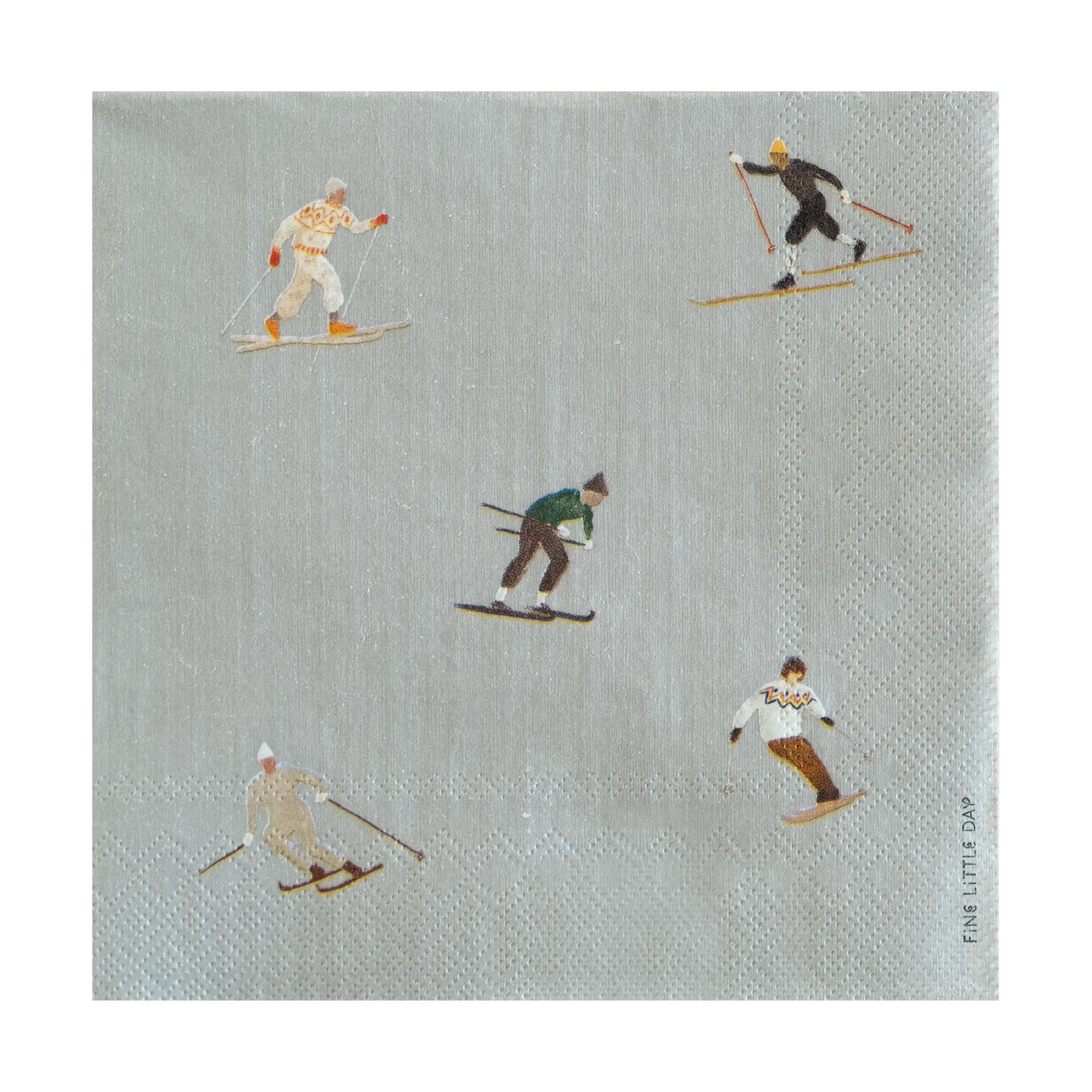 Serwetki Skiers 25 szt., Grey Fine Little Day