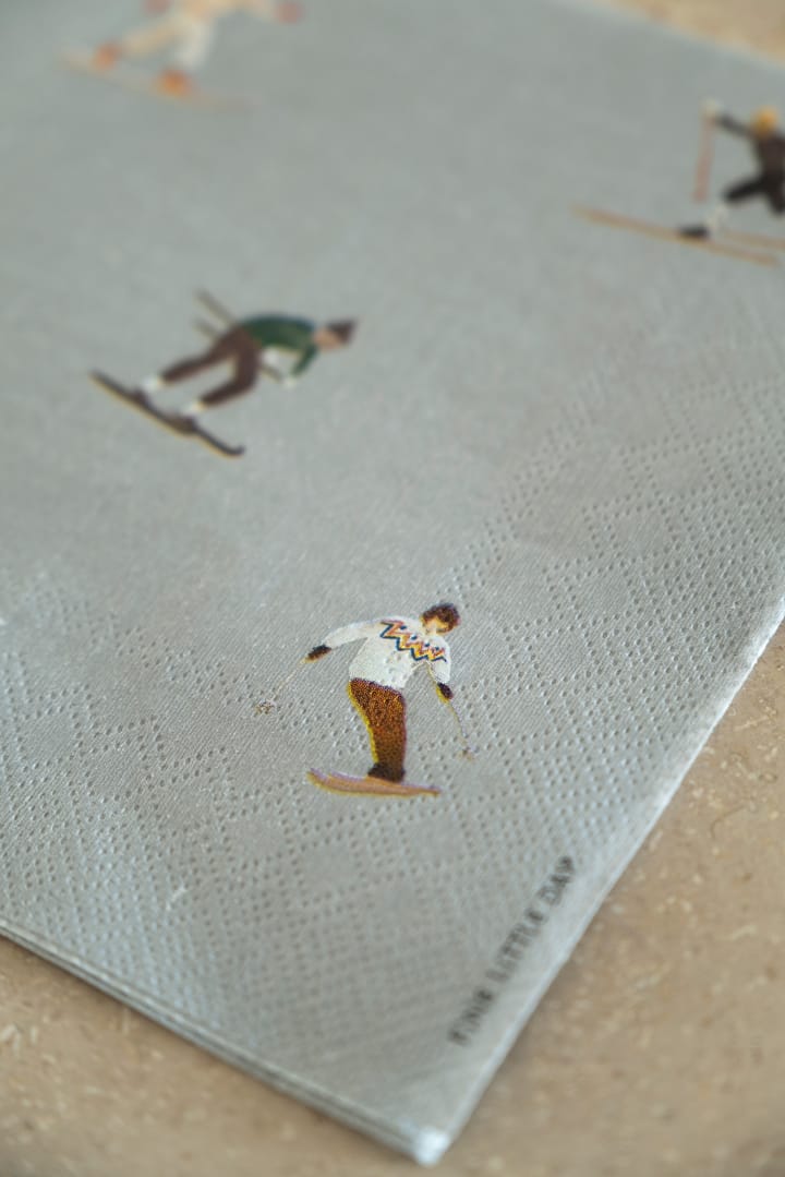 Serwetki Skiers 25 szt., Grey Fine Little Day