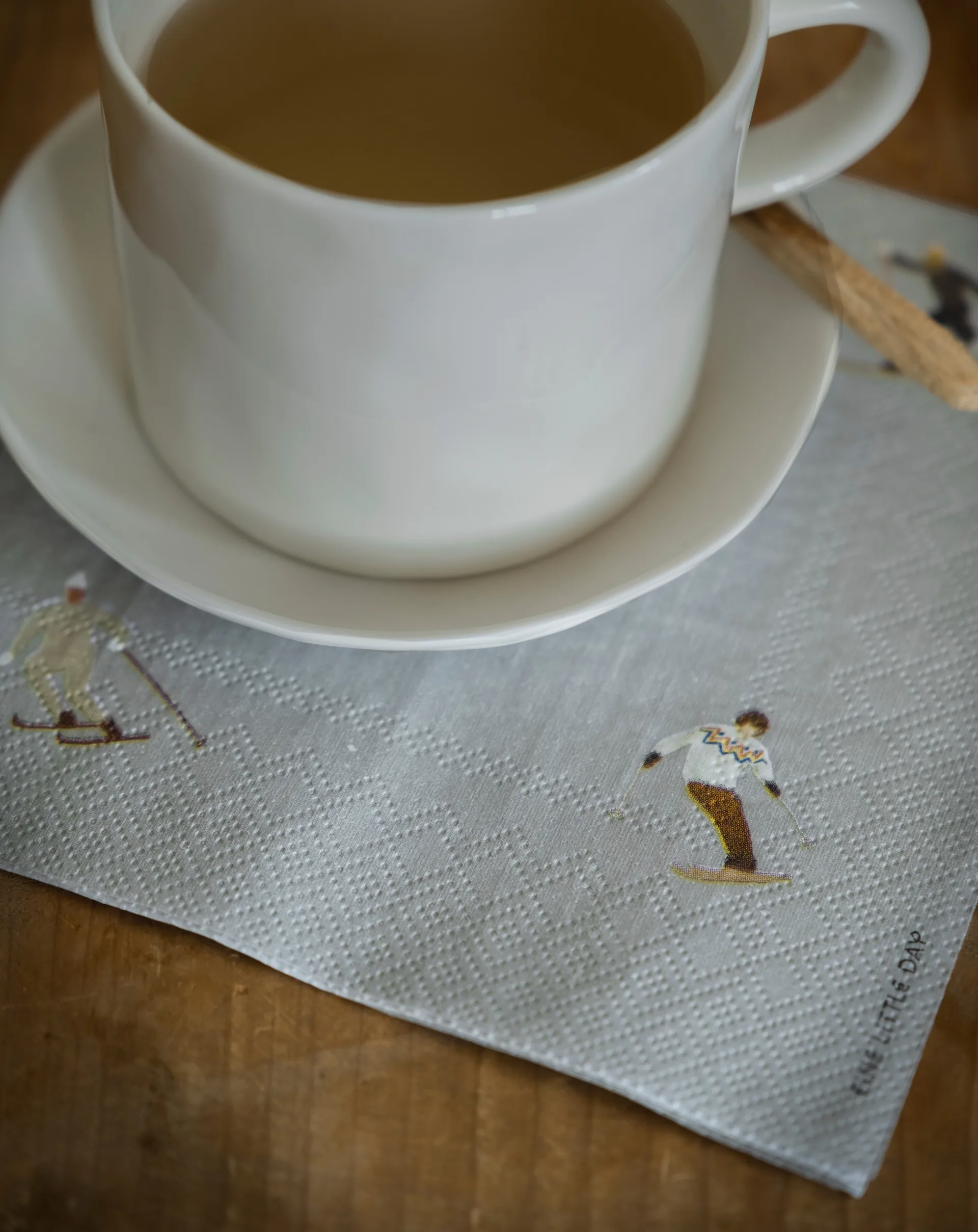 Serwetki Skiers 25 szt., Grey Fine Little Day