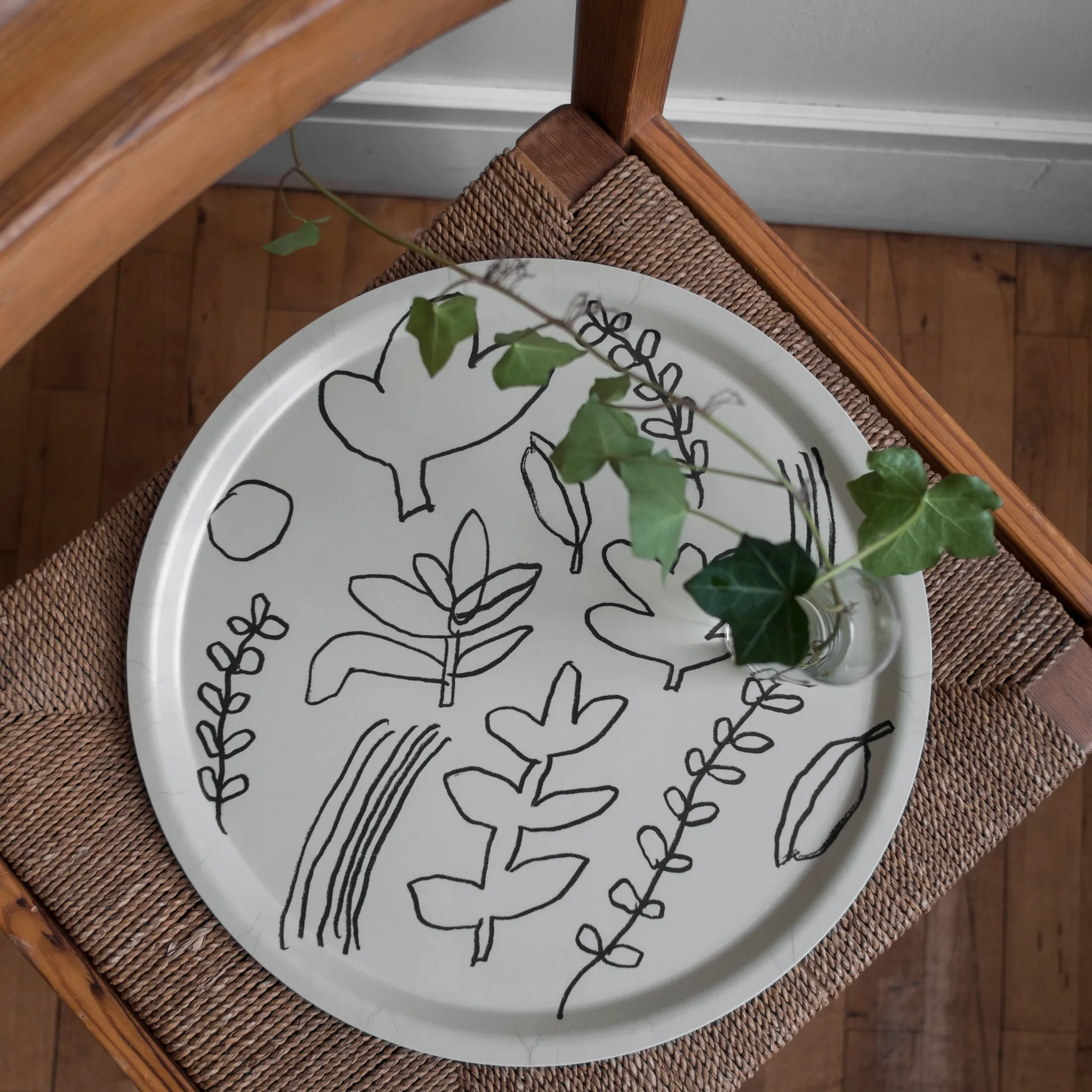 Taca Botanic 38 cm, Oliwkowy Fine Little Day