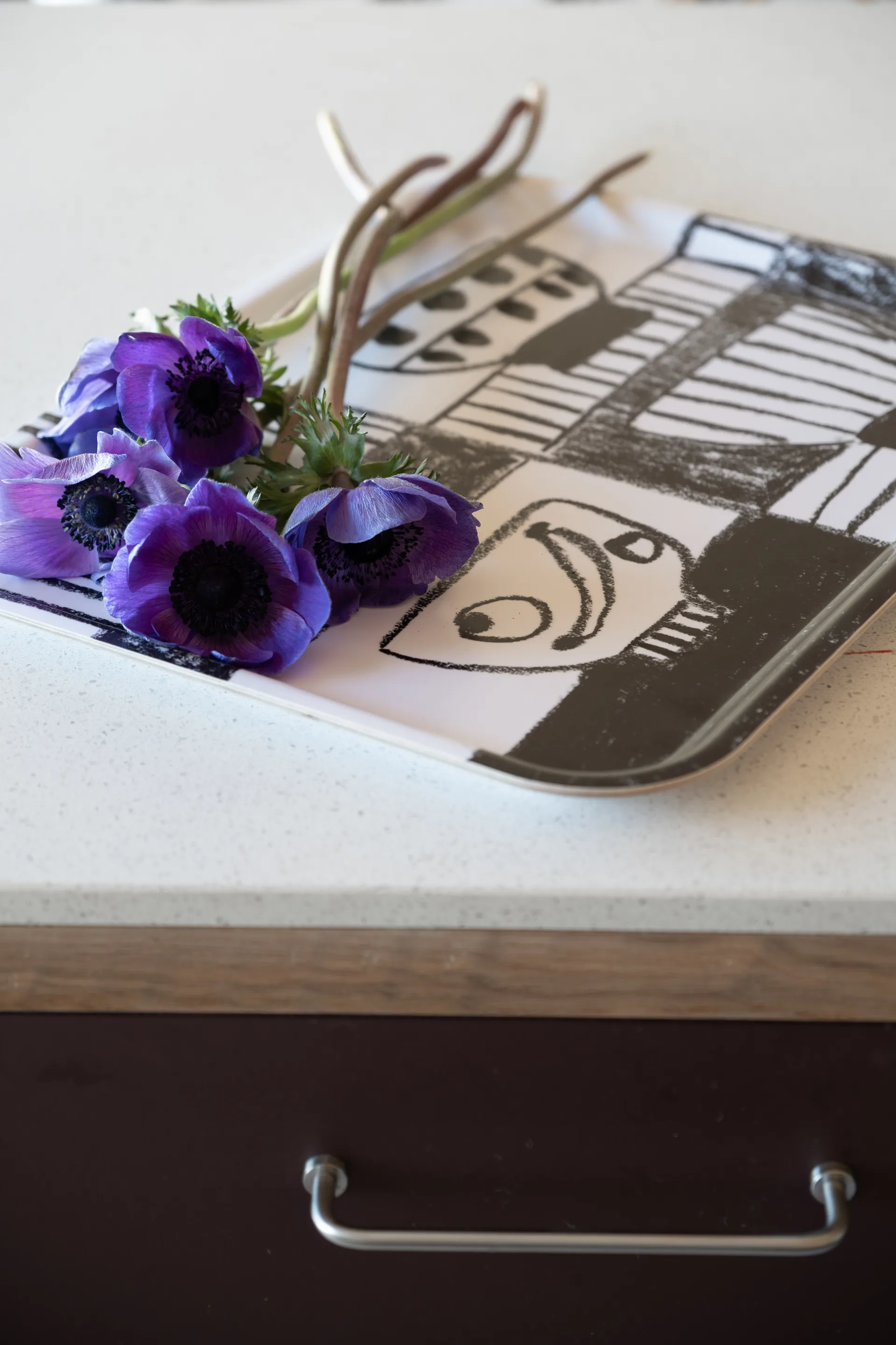 Taca Stilleben 33x43 cm, Czarnobiały Fine Little Day