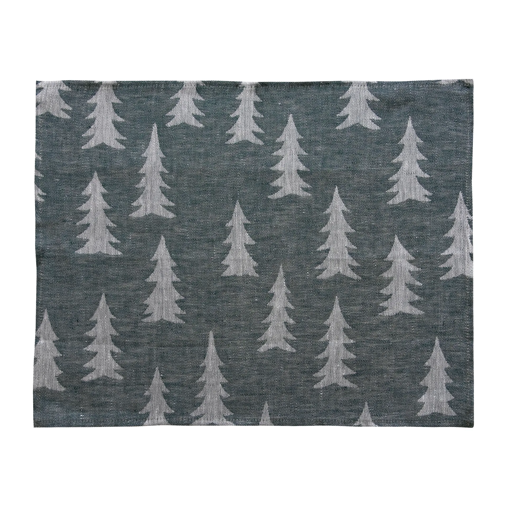 Taca stołowa Gran 37x47 cm, Zielono-biały Fine Little Day