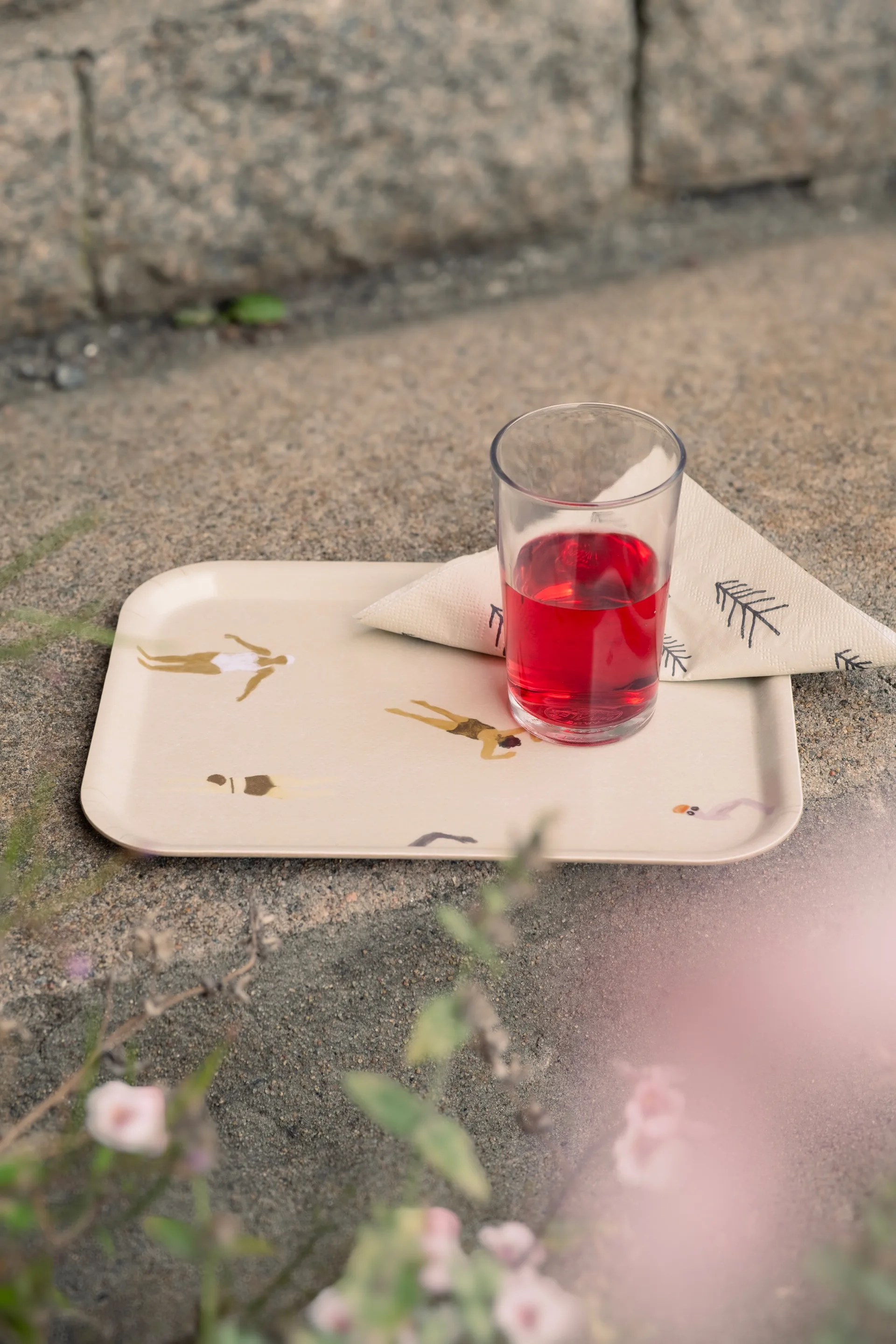 Taca Swimmers 20x27 cm, Beżowy Fine Little Day