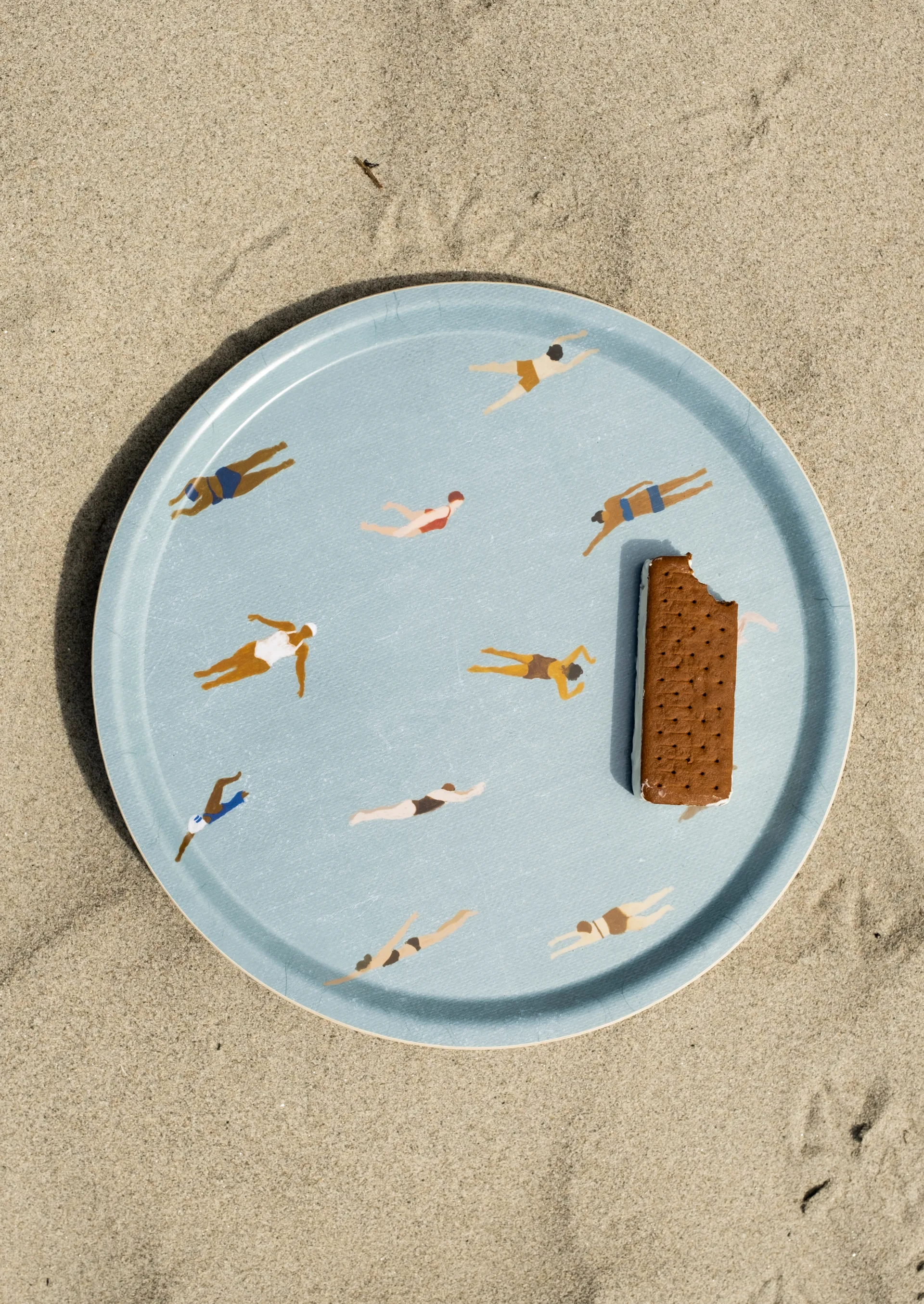 Taca Swimmers Ø38 cm, Beżowy Fine Little Day