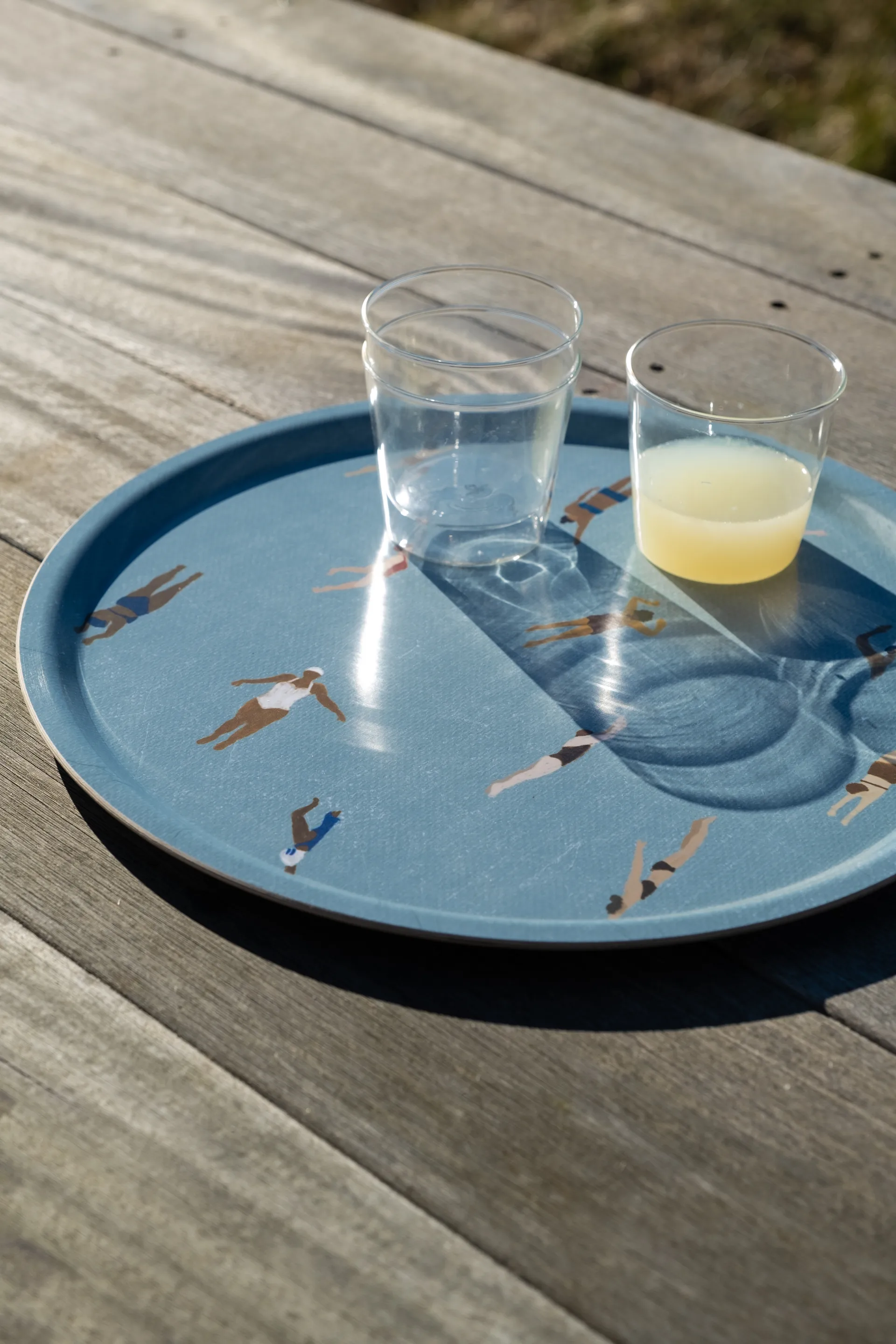 Taca Swimmers Ø38 cm, Niebieski Fine Little Day